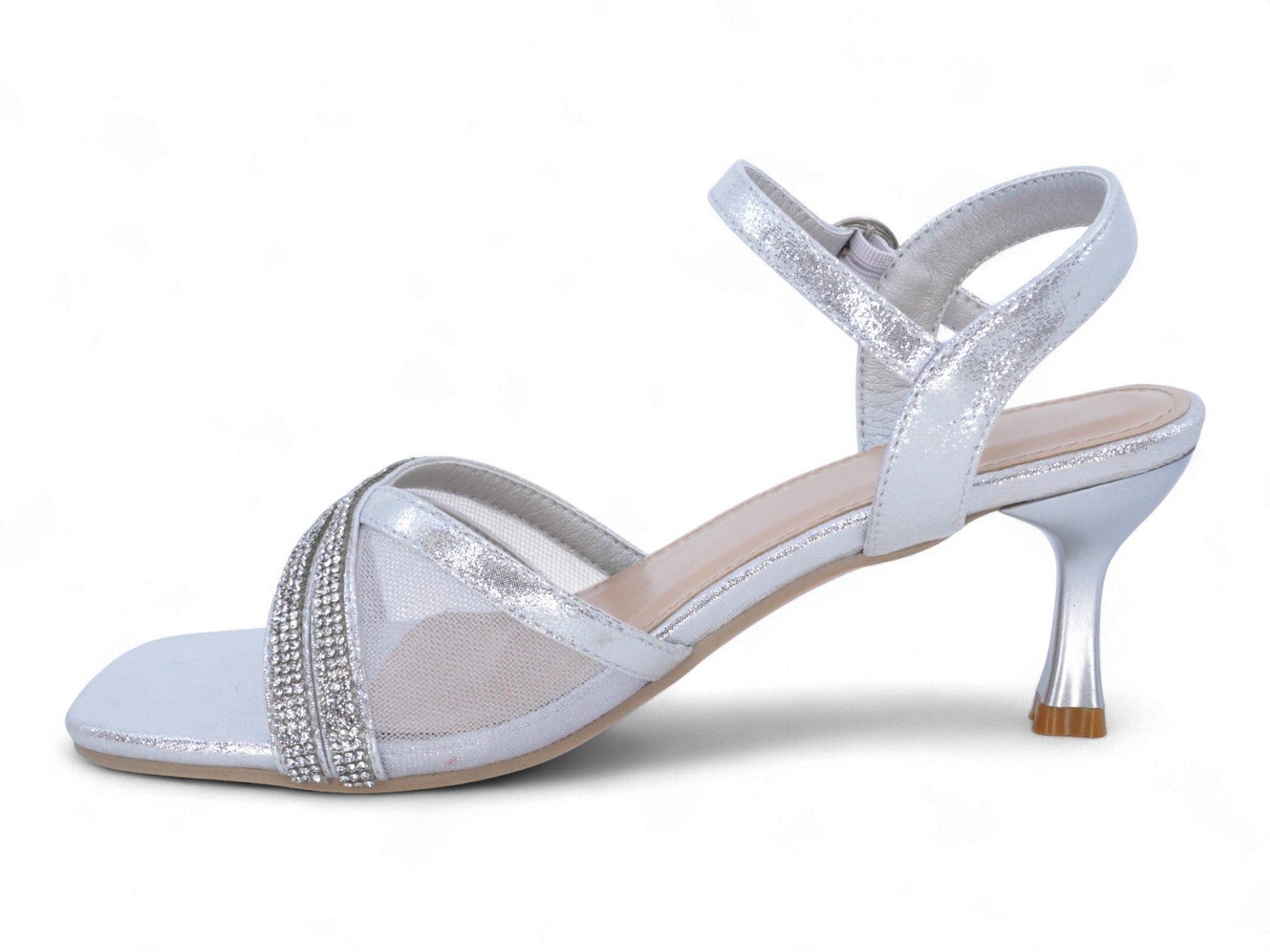 Women's Silver Ronda Kitten Heel