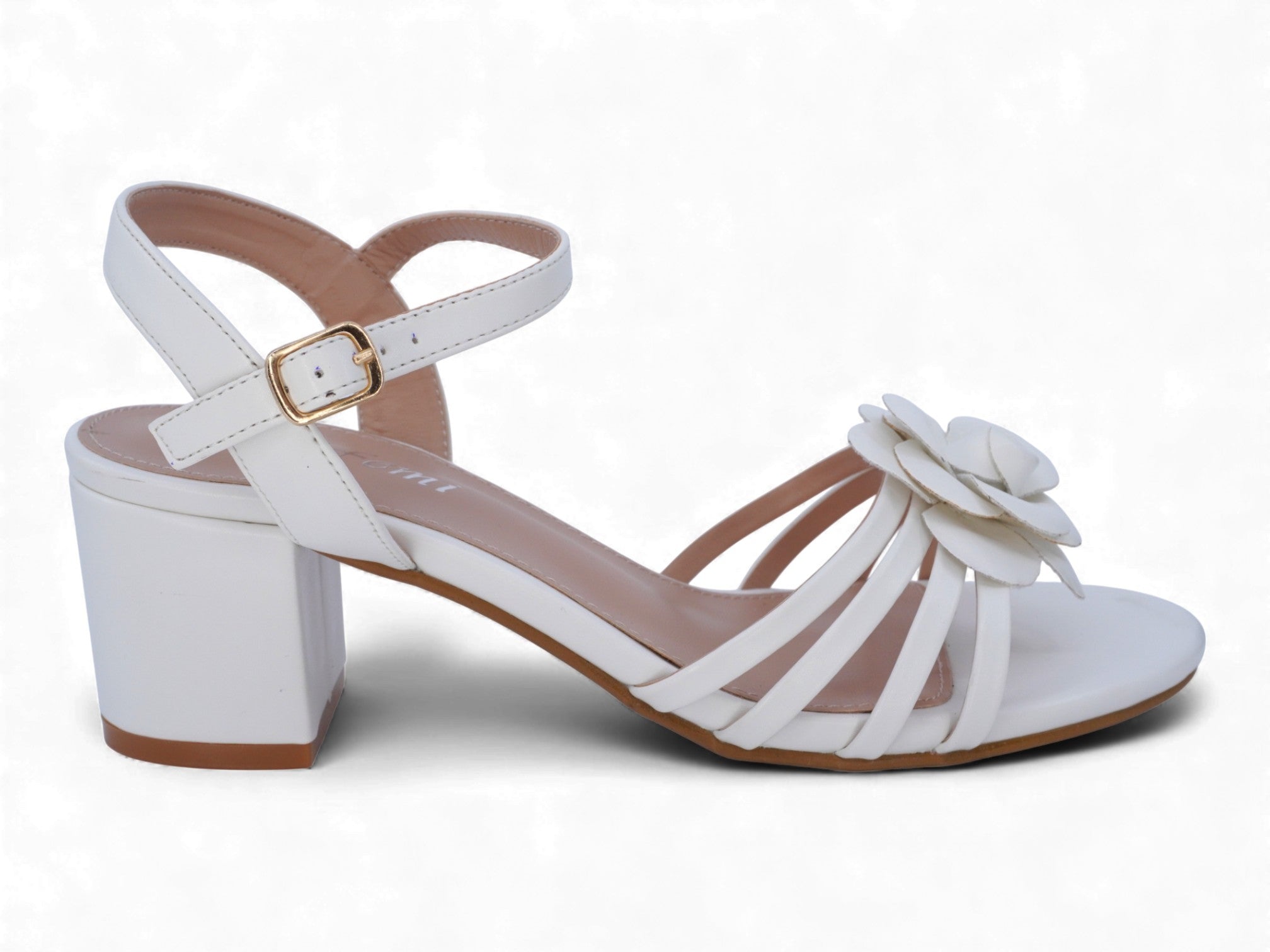 Women's White Rose Heel