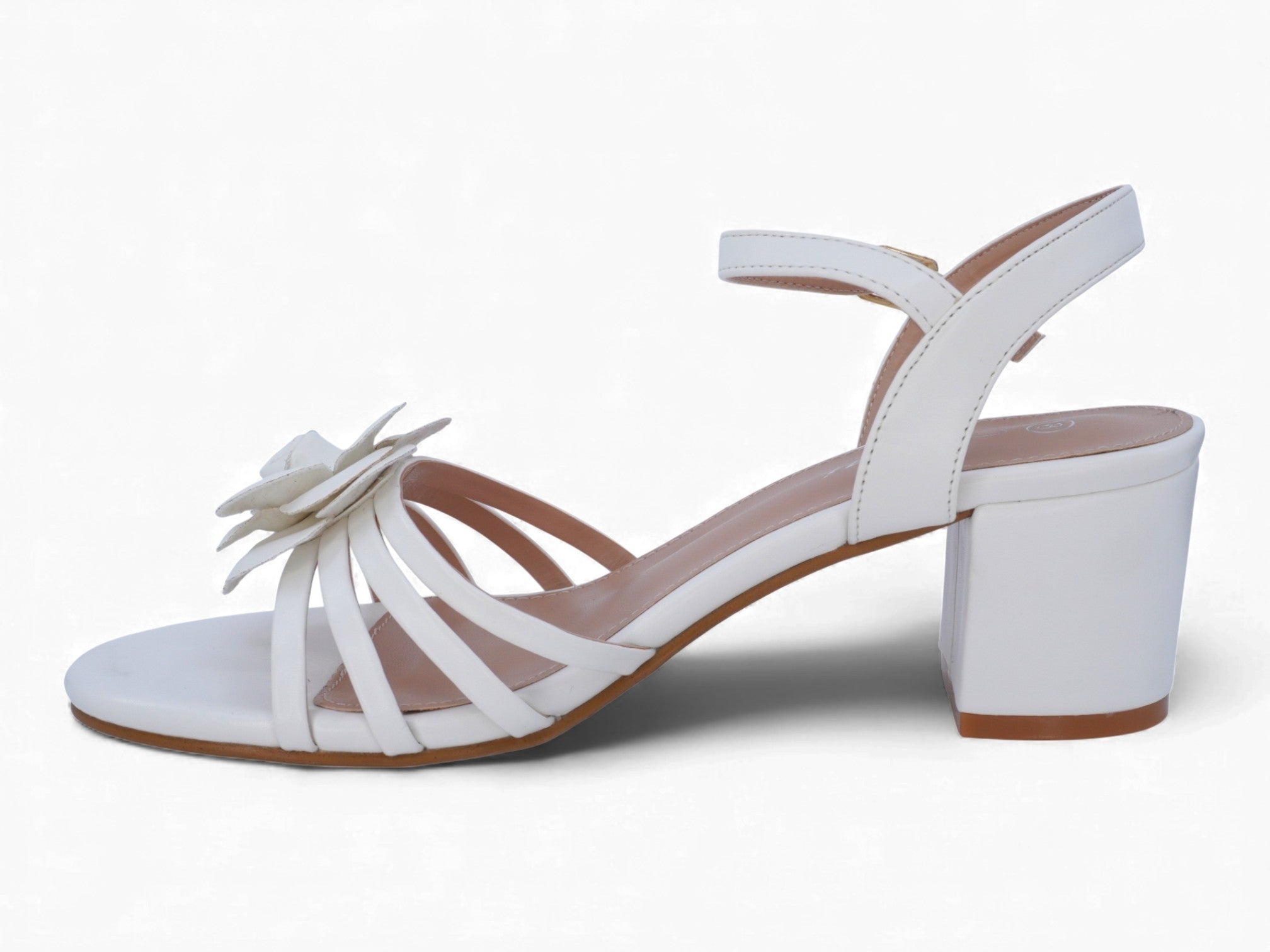 Women's White Rose Heel