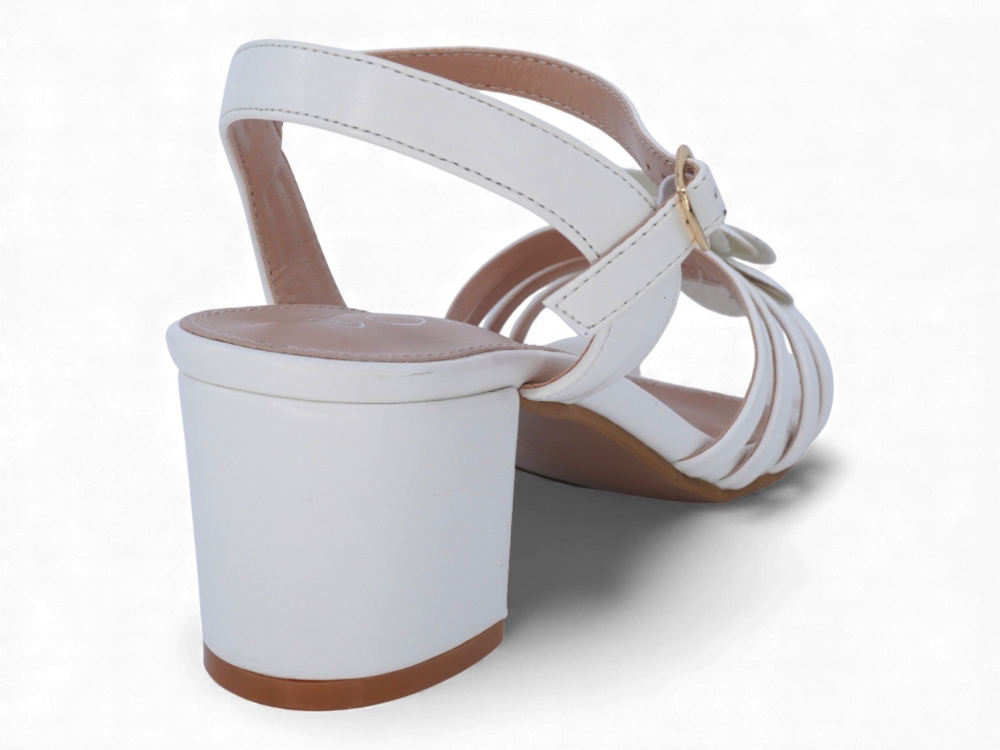 Women's White Rose Heel