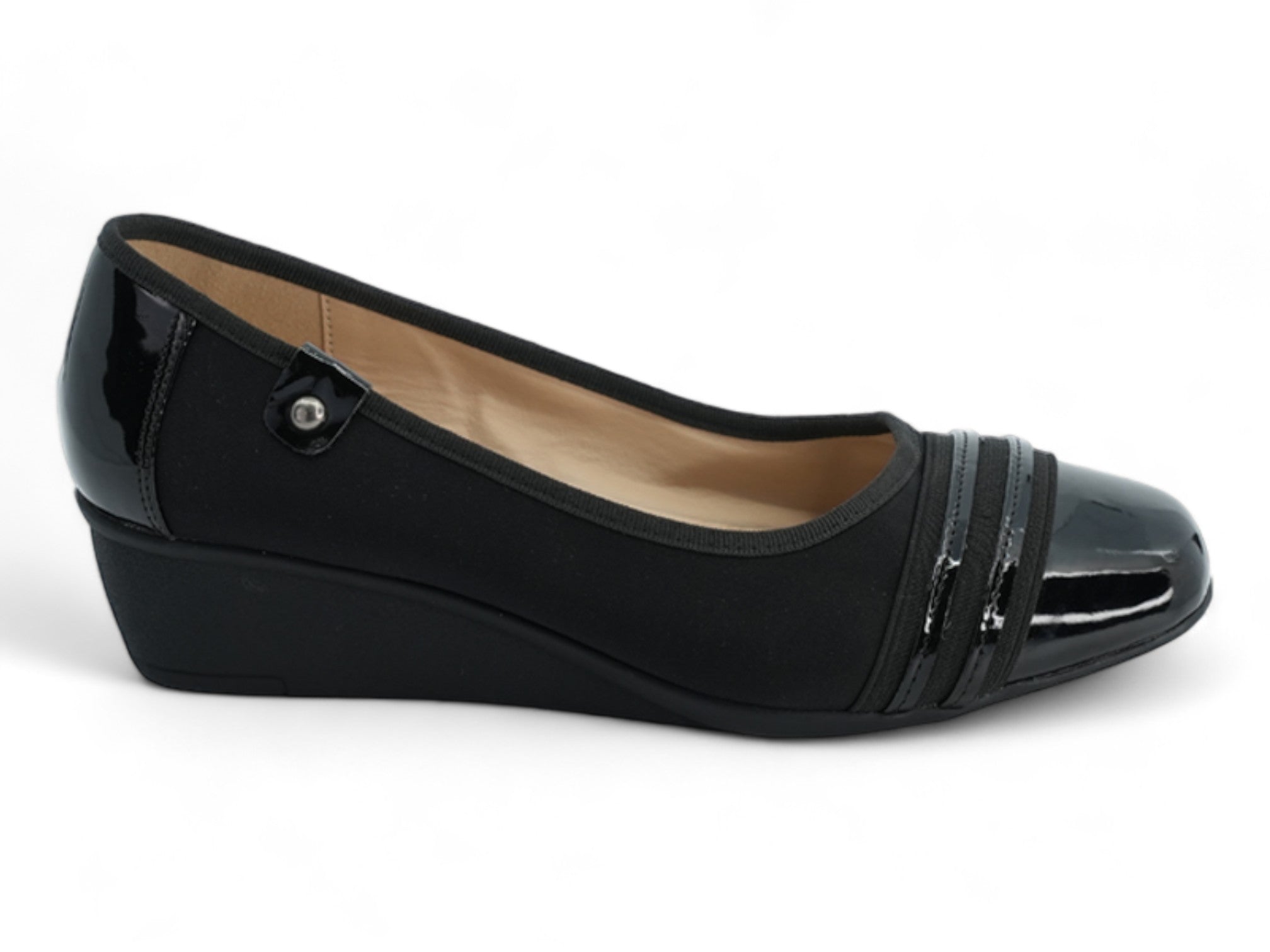 Women's Black Avela Comfort Wedge
