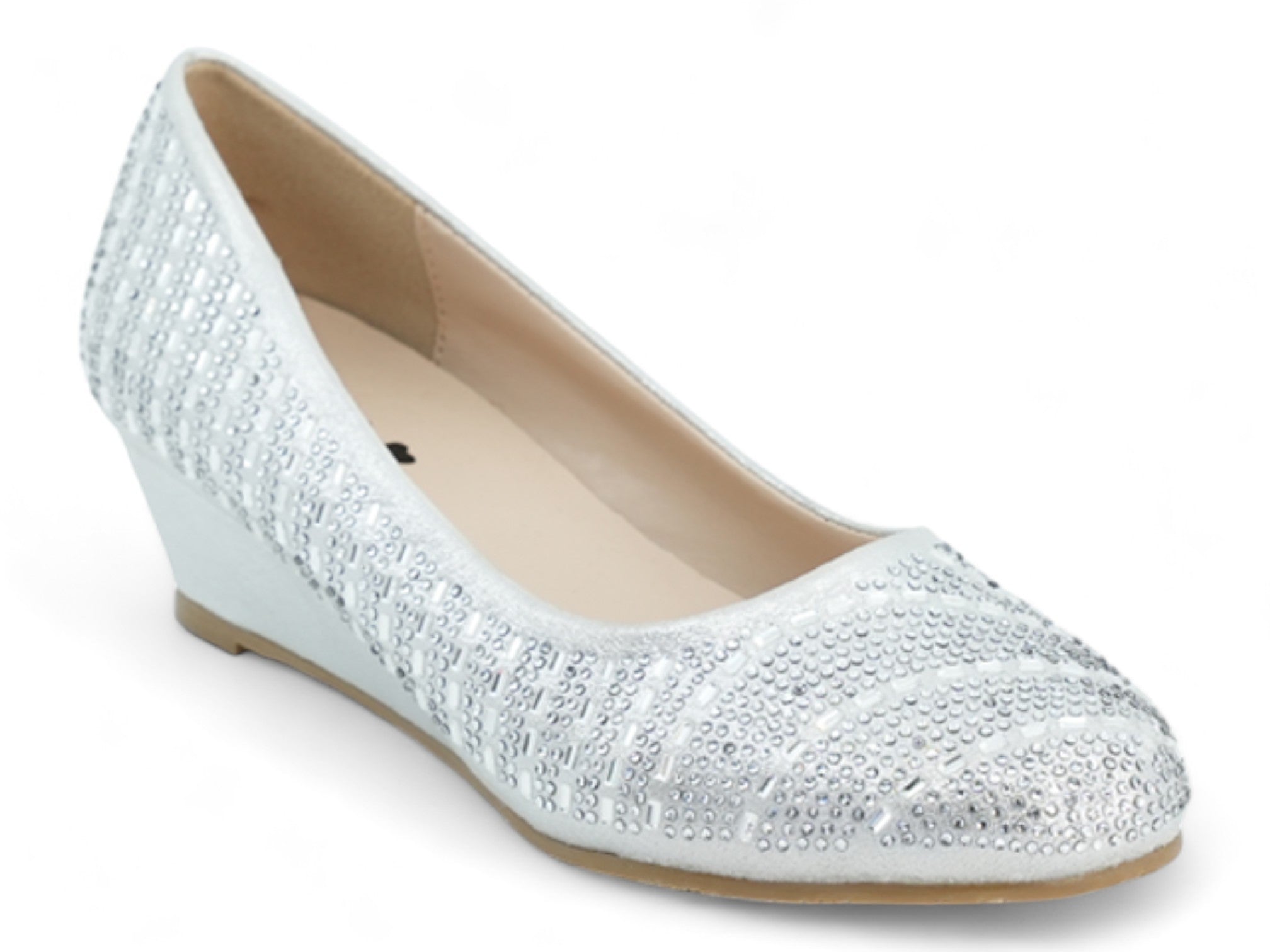 Women's Silver Evelyn Wedge