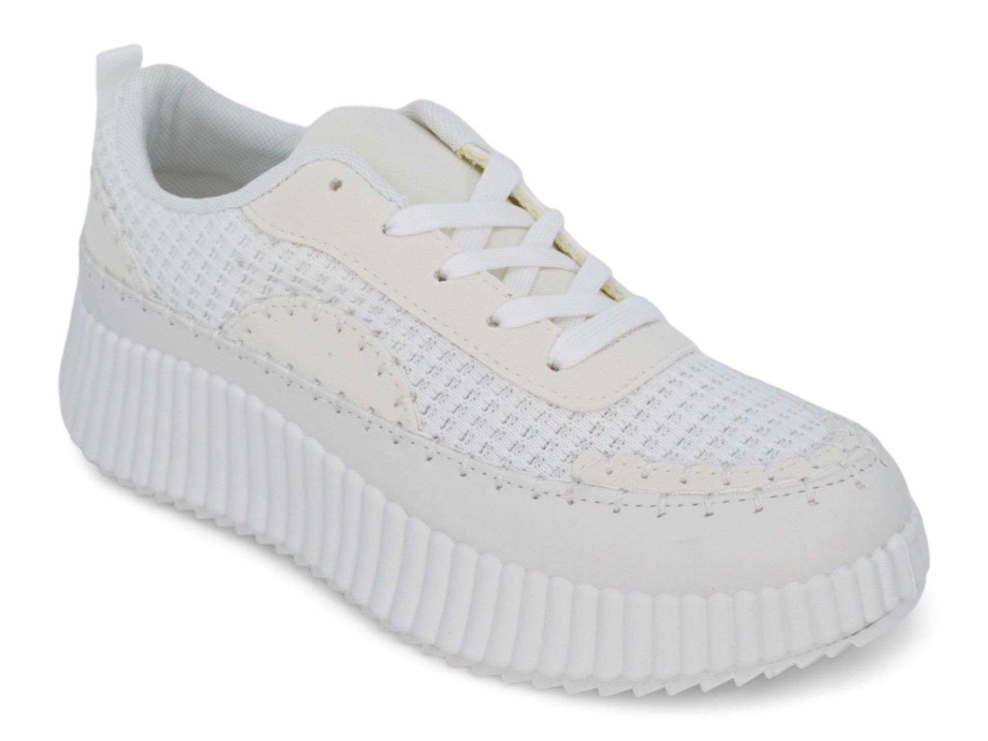 Women's White Charleigh Platform Sneaker