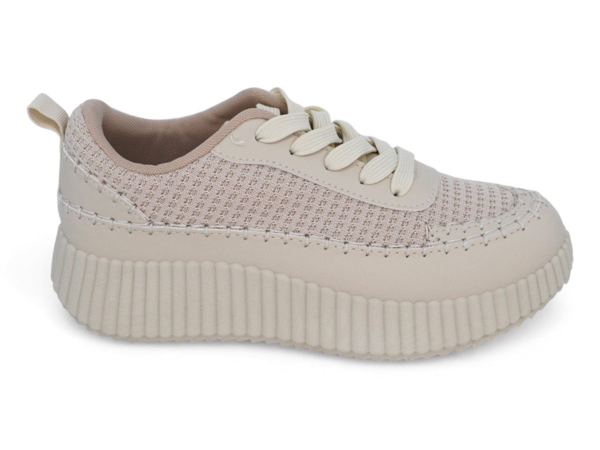 Women's Cream Charleigh Platform Sneaker