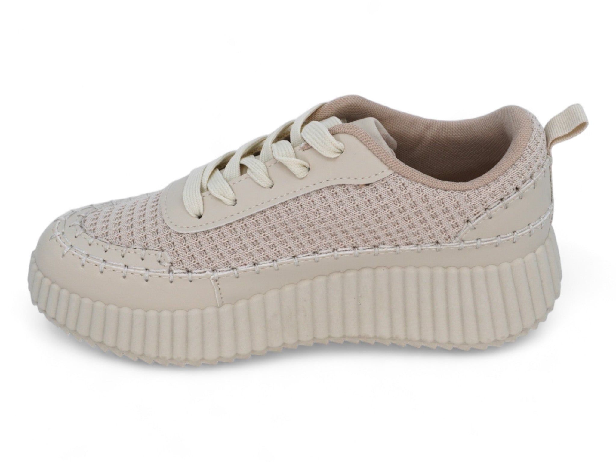 Women's Cream Charleigh Platform Sneaker