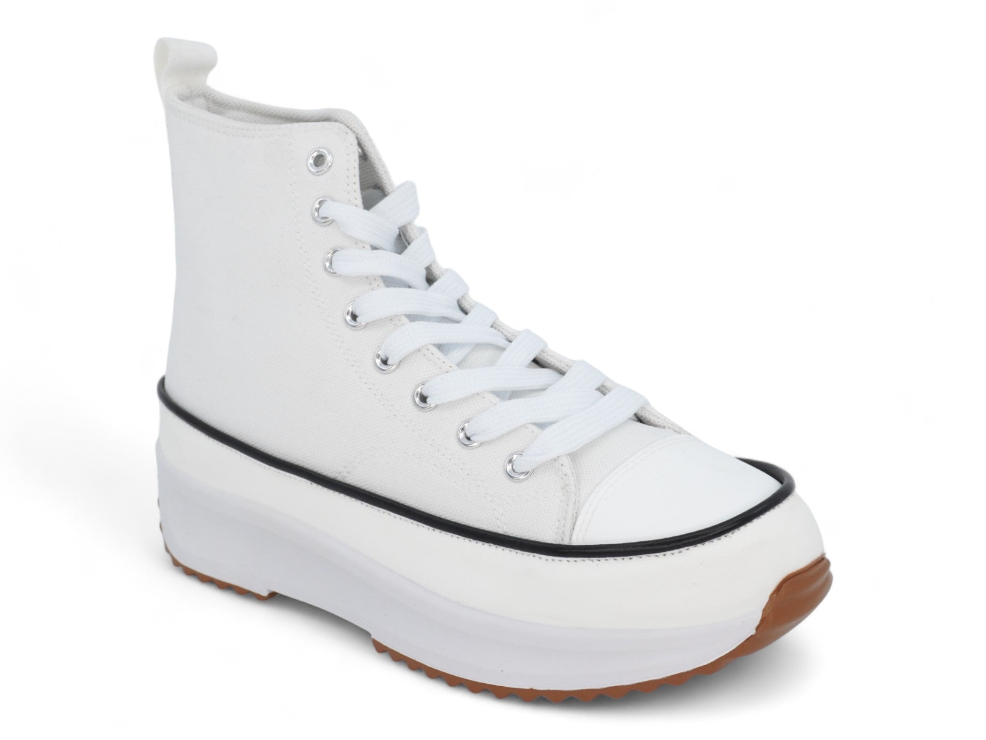 Women's White Simone High Top Sneaker