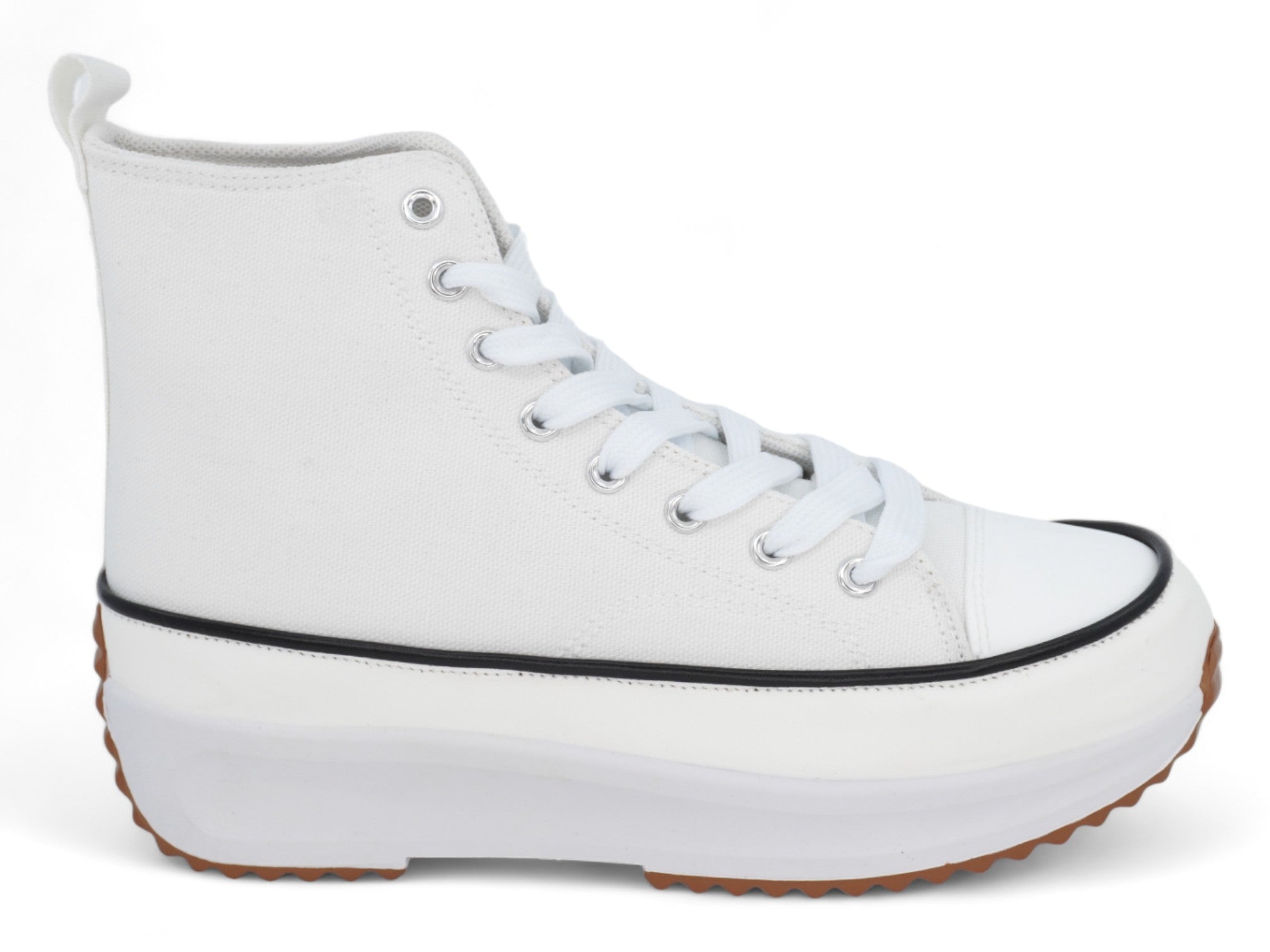 Women's White Simone High Top Sneaker