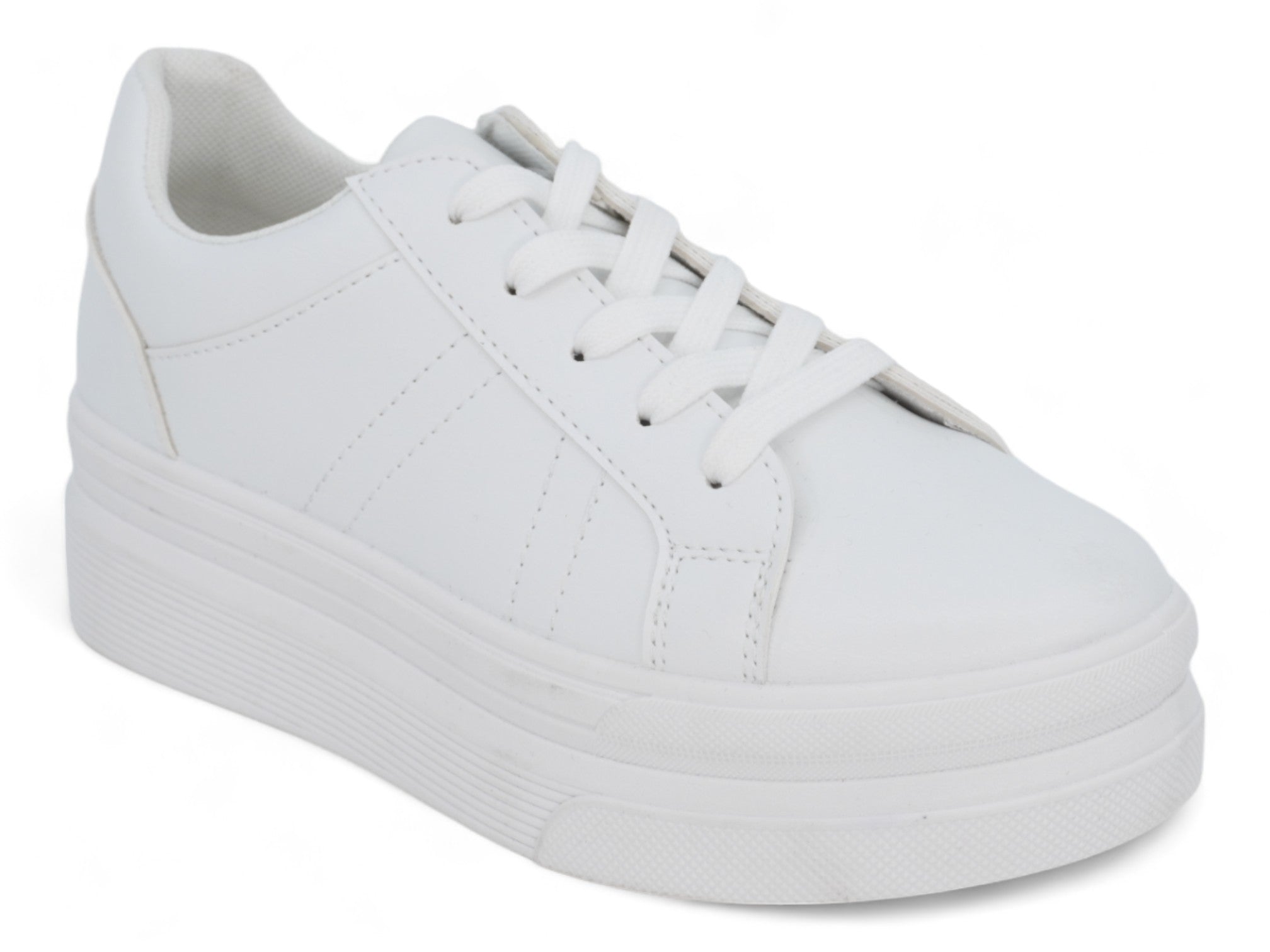 Women's White Bobbie Platform Sneaker