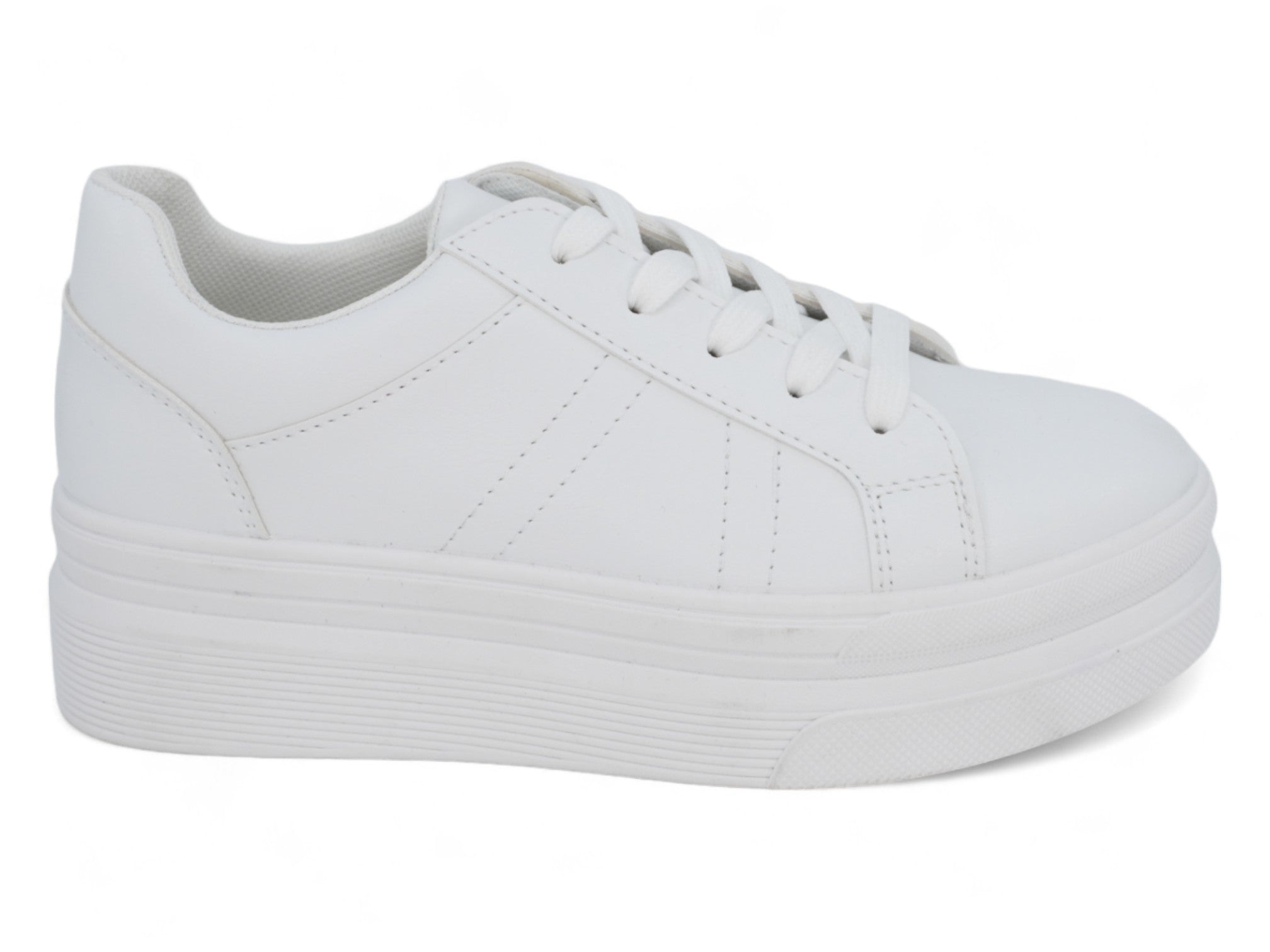 Women's White Bobbie Platform Sneaker