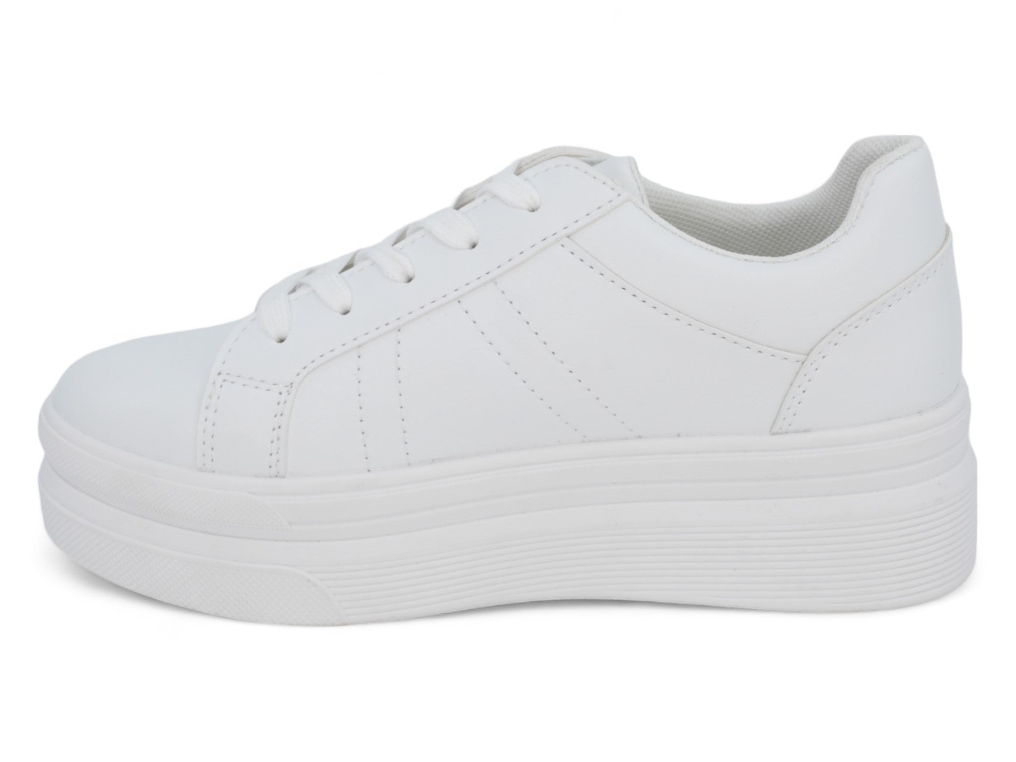Women's White Bobbie Platform Sneaker
