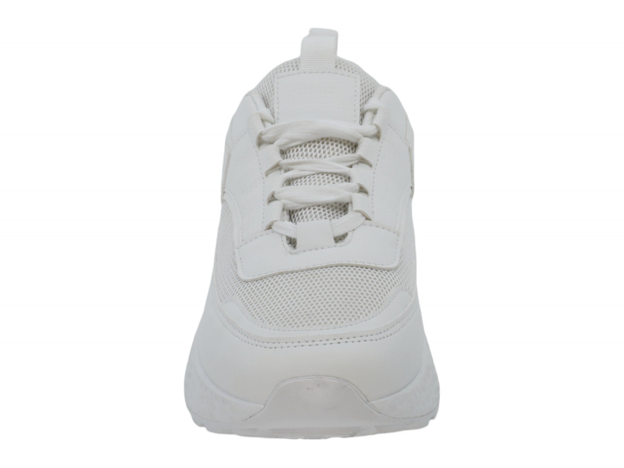 Women's White Mesh Sporty Sneaker