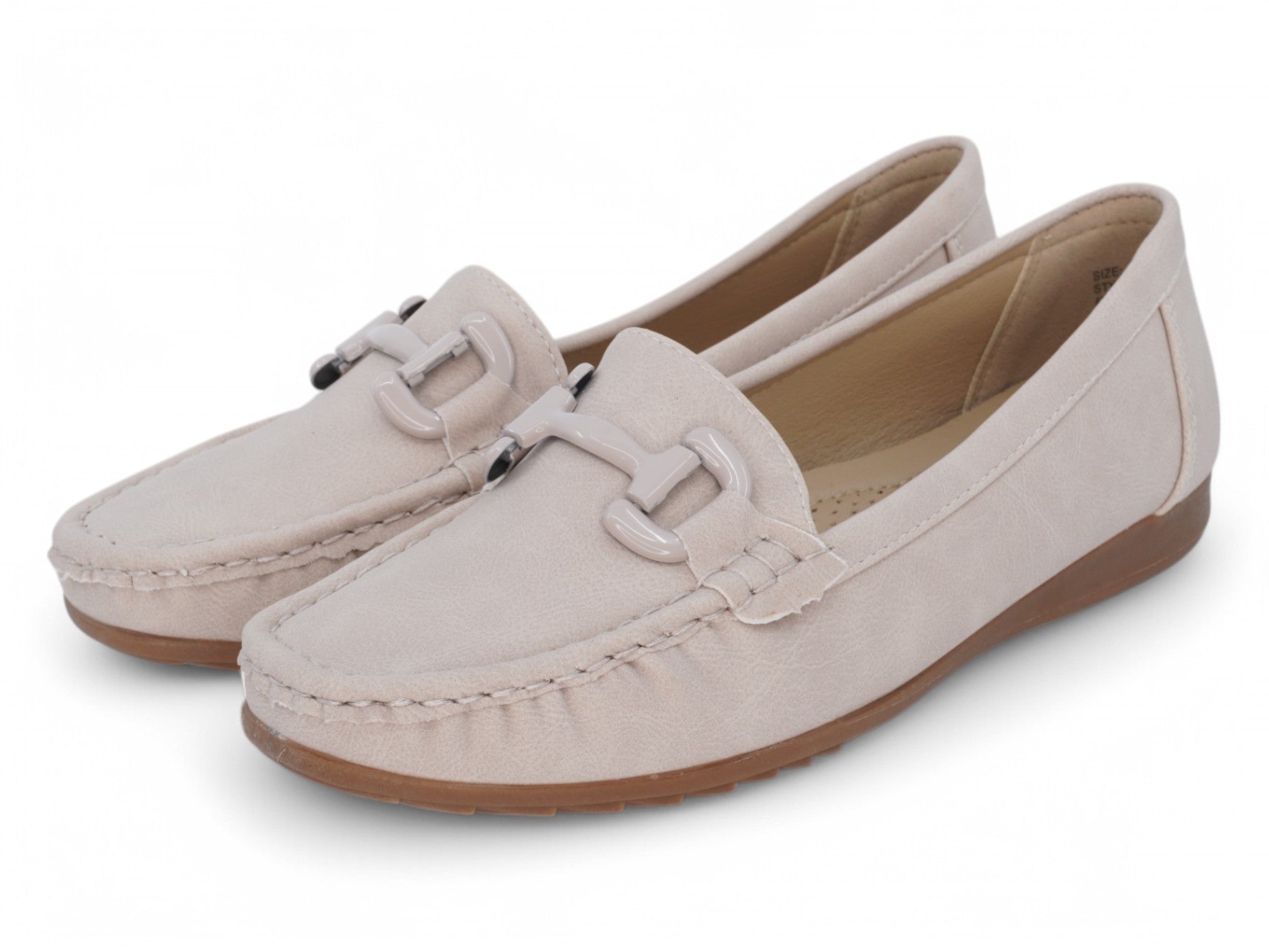 Women's Beige Kaylie Moccasin