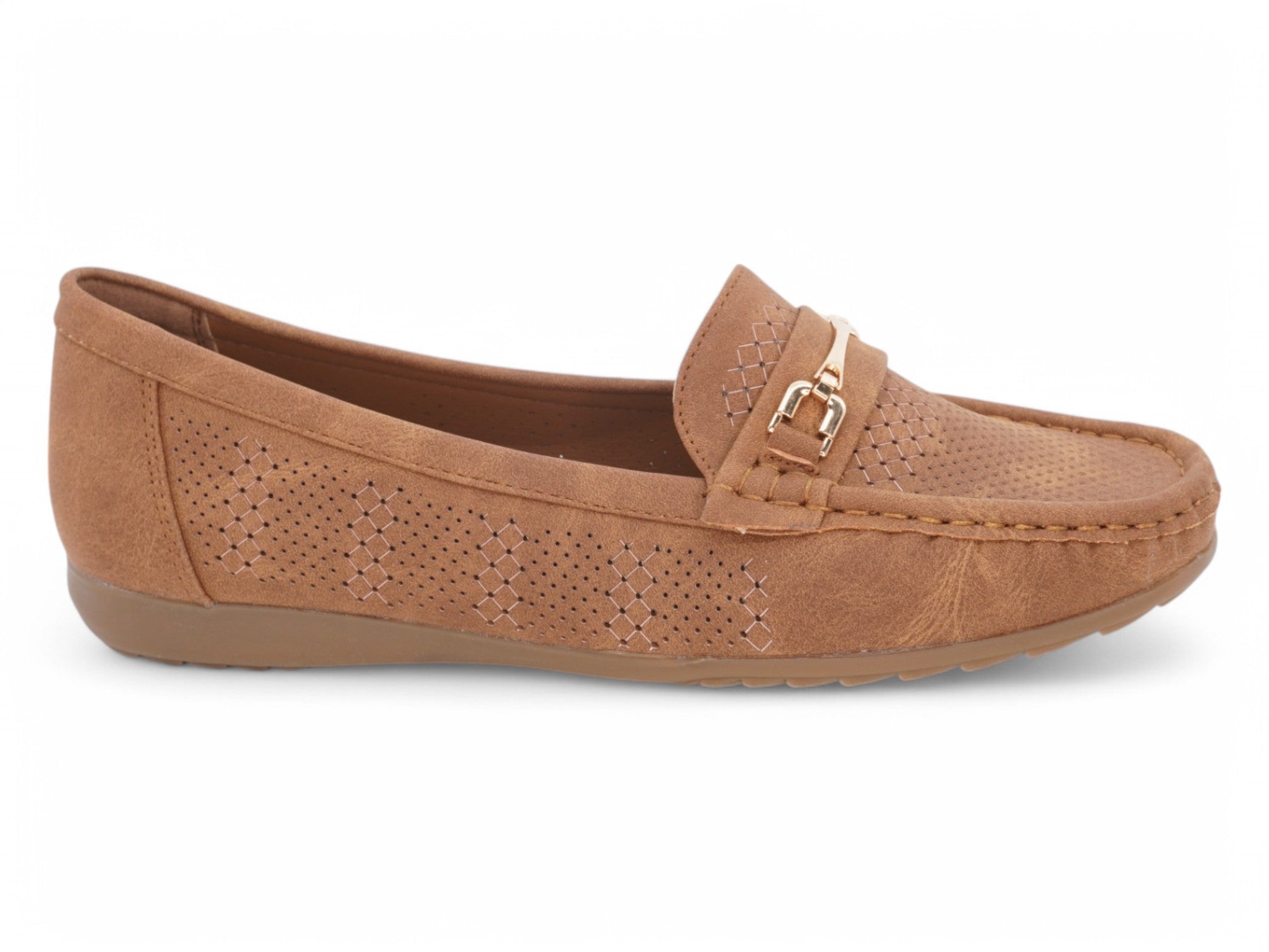 Women's Dark Tan Nala Moccasin