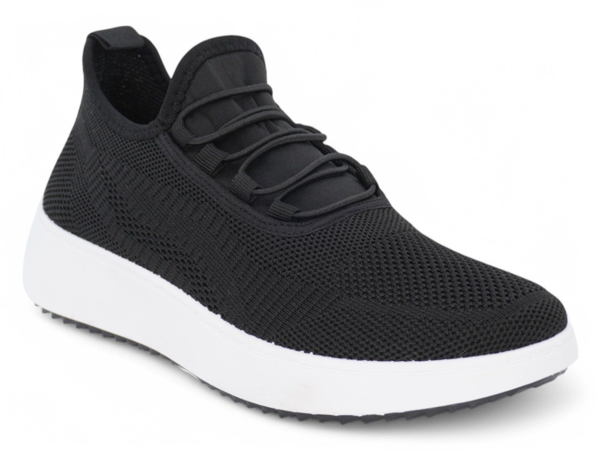 Women's Black Flyknit Bungee Step In Sneaker