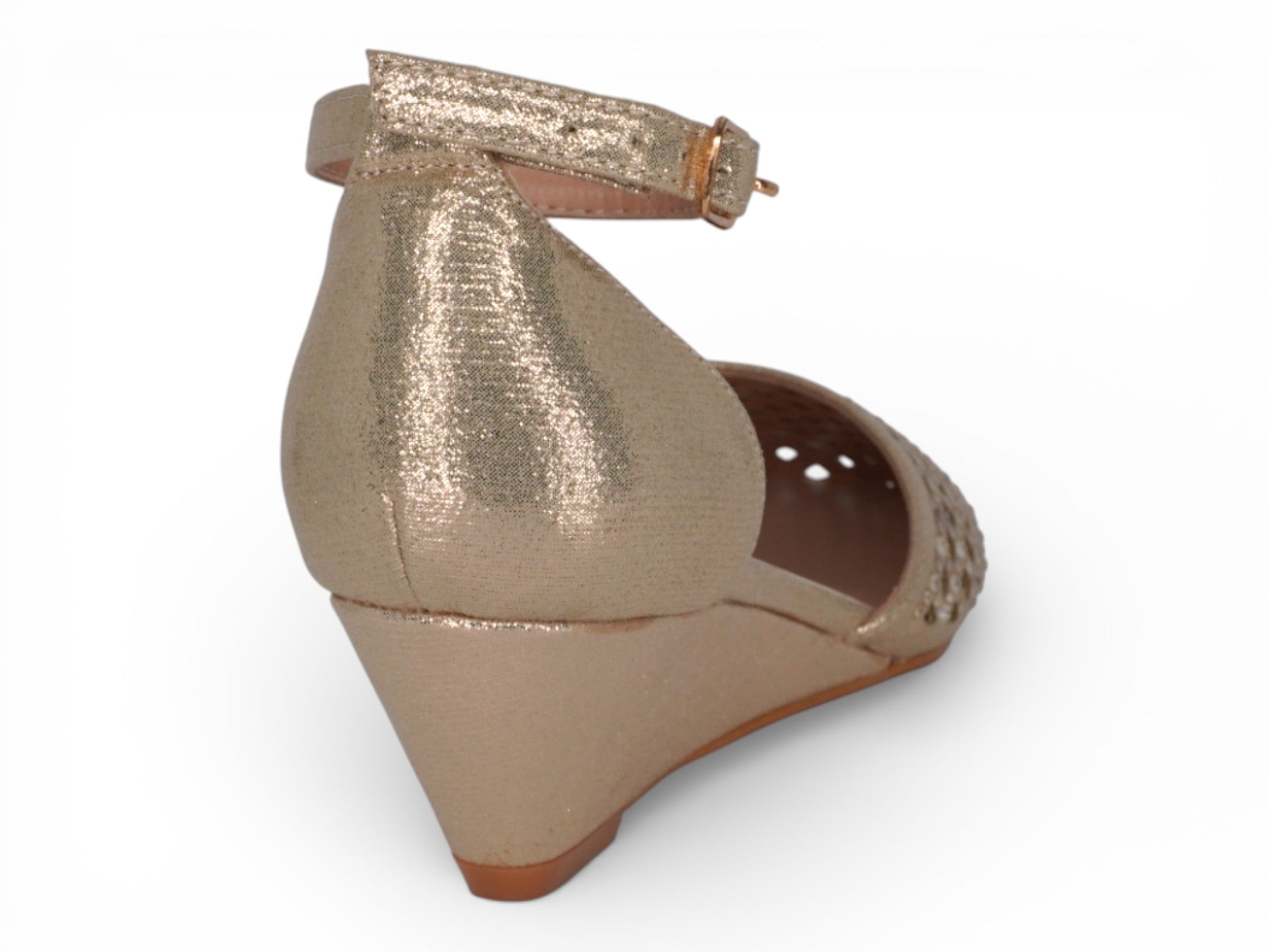 Women's Gold Gladys Wedge
