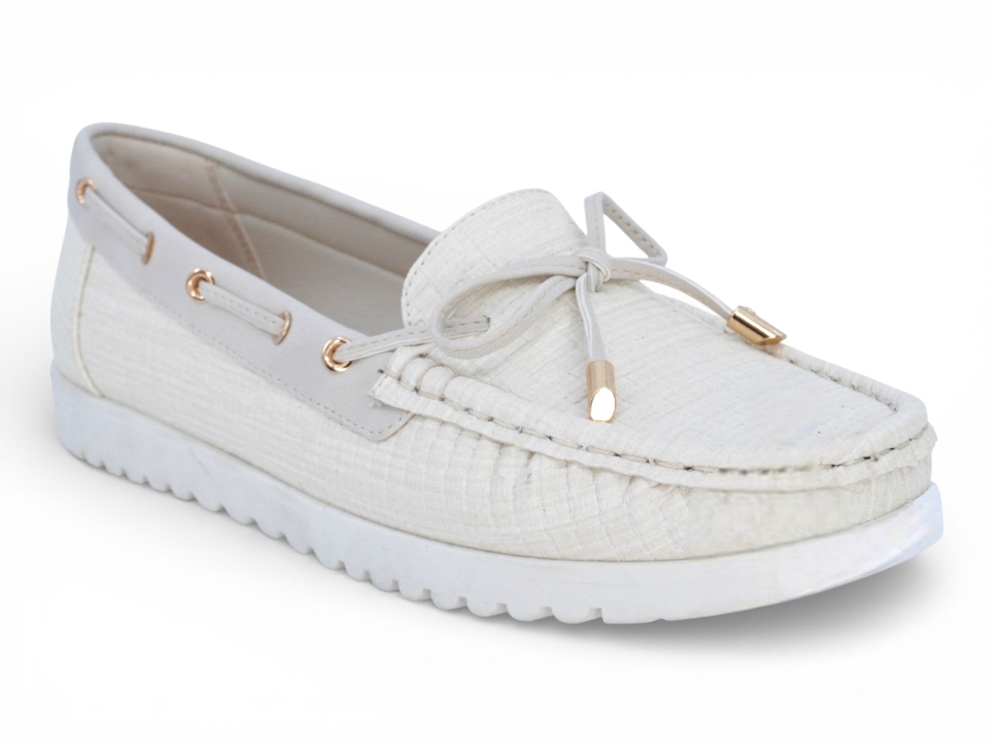Women's Ivory Juliette Boat Shoe