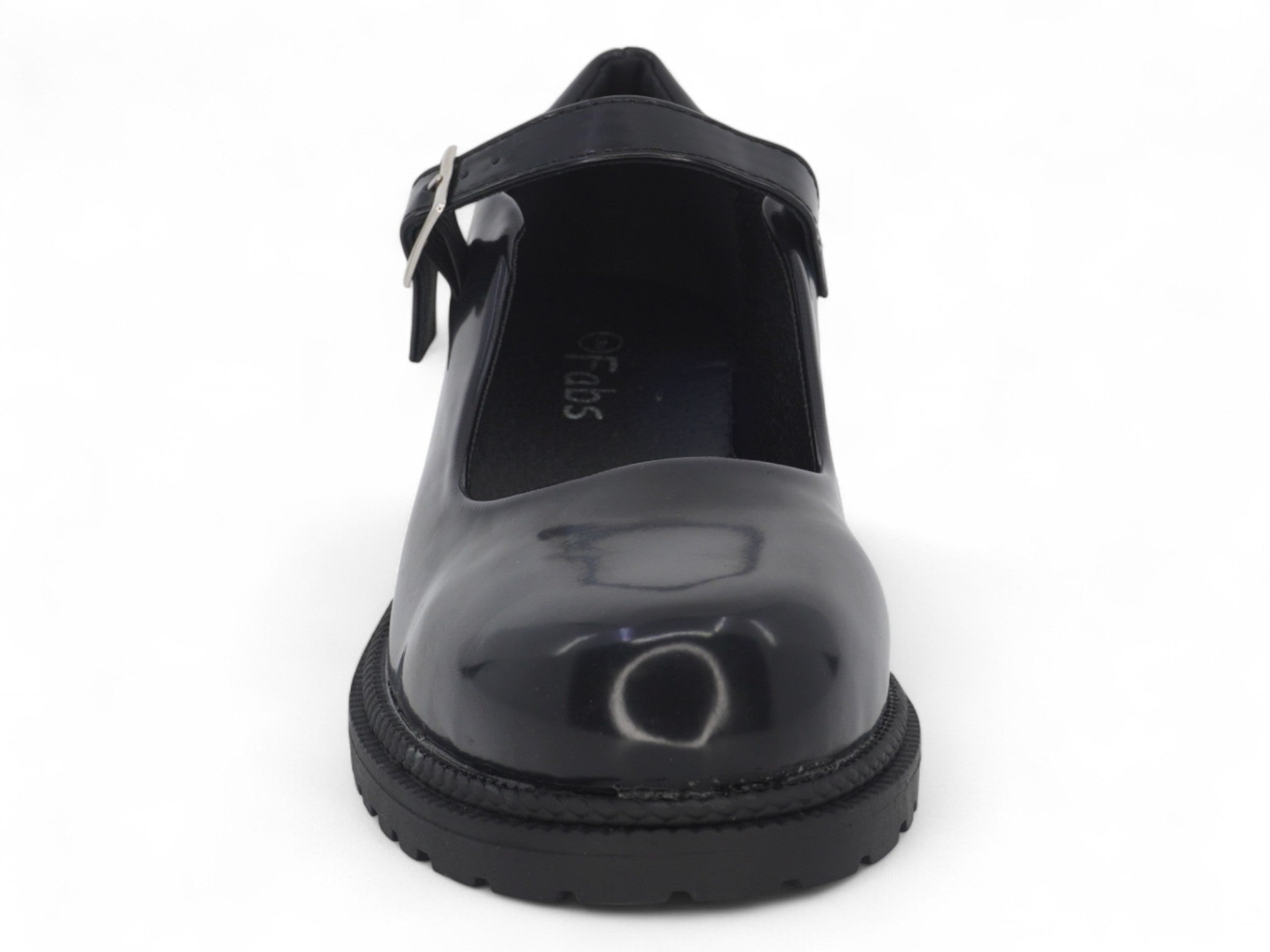 Women's Black Vegan Patent Leather Mary Jane