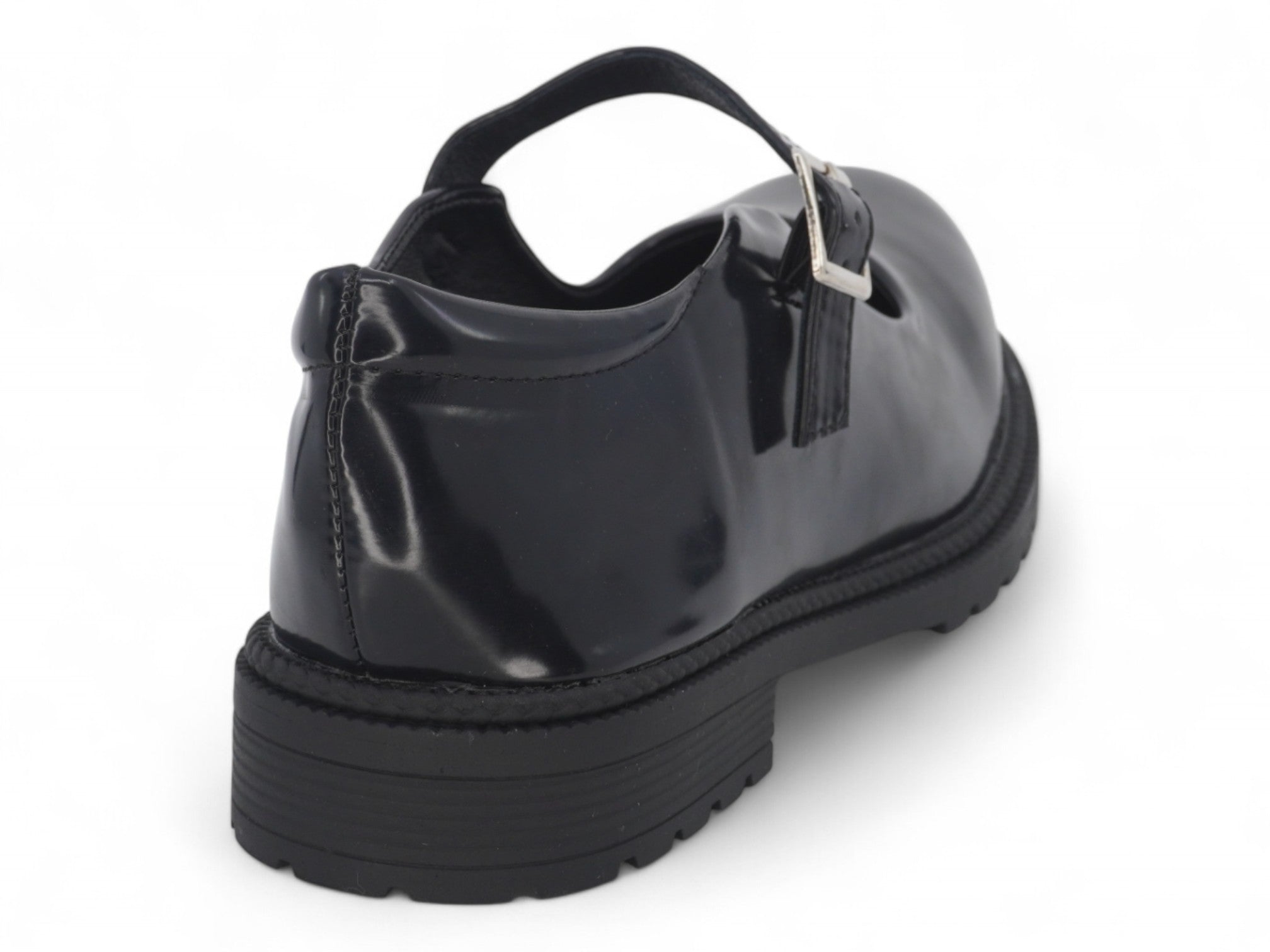 Women's Black Vegan Patent Leather Mary Jane
