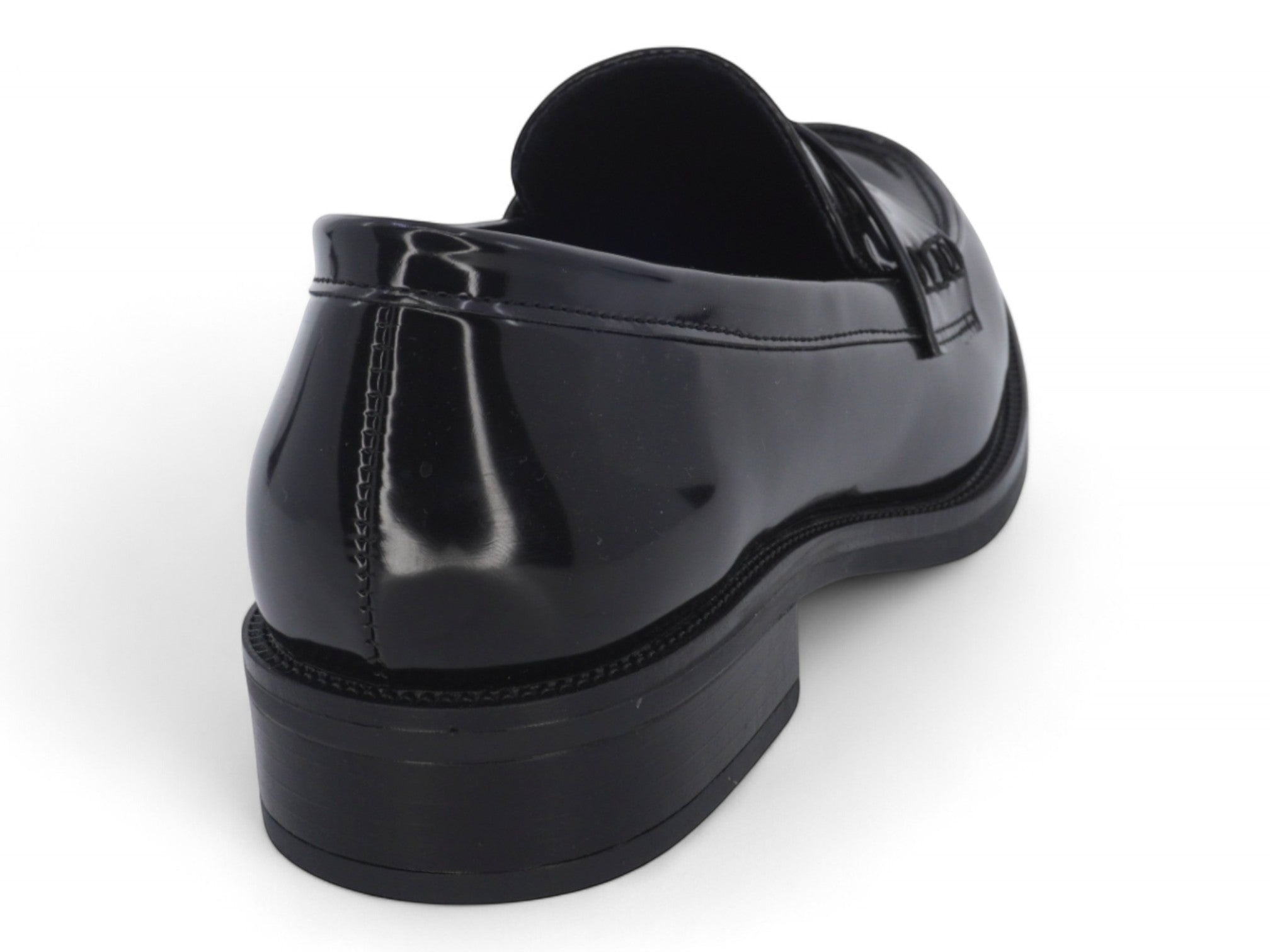 Women's Black Matte Vegan Patent Leather Loafer