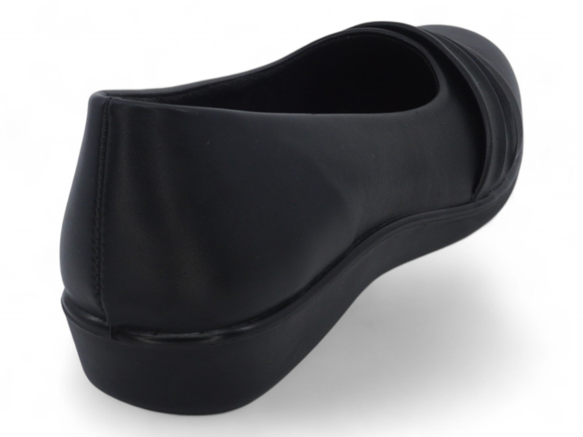 Women's Black Pleated School Shoe