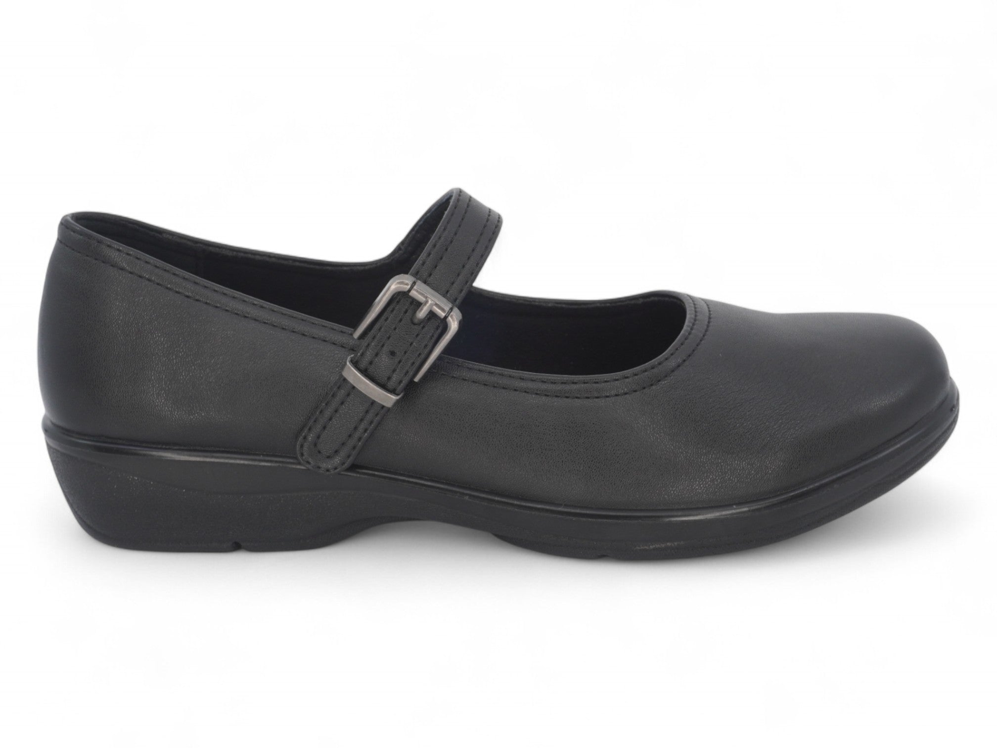 Women's Black Vegan Leather Mary Jane