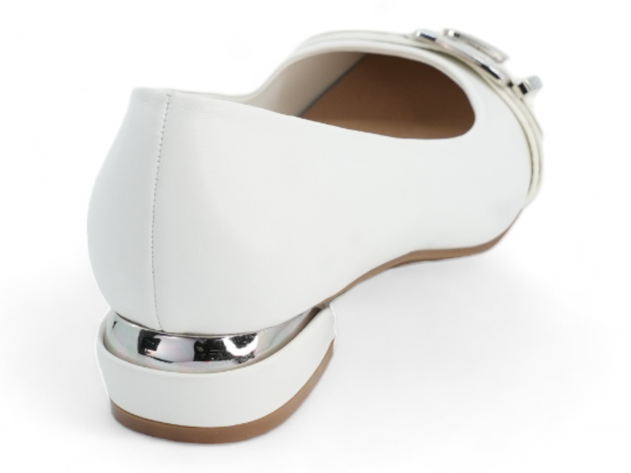 Women's White Leah Wide Width Dress Shoe