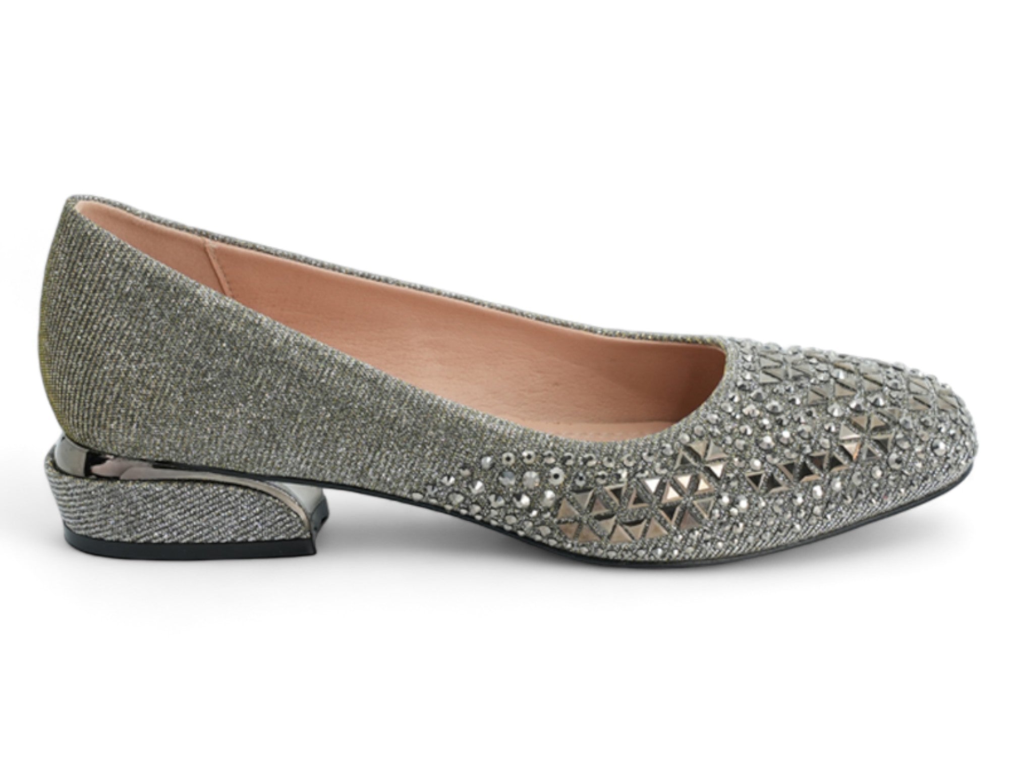 Women's Pewter Gemma Wide Width Dress Shoe