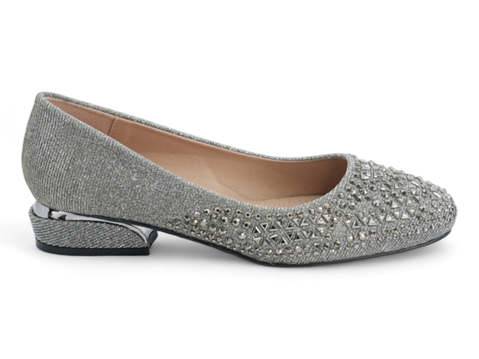 Women's Pewter Gemma Wide Width Dress Shoe