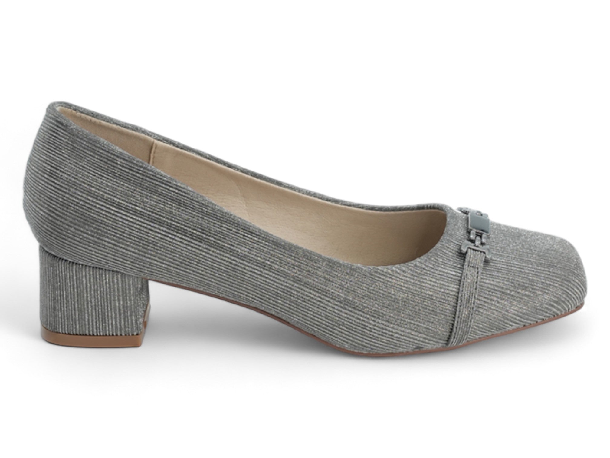 Women's Pewter Evita Wide Width Dress Shoe