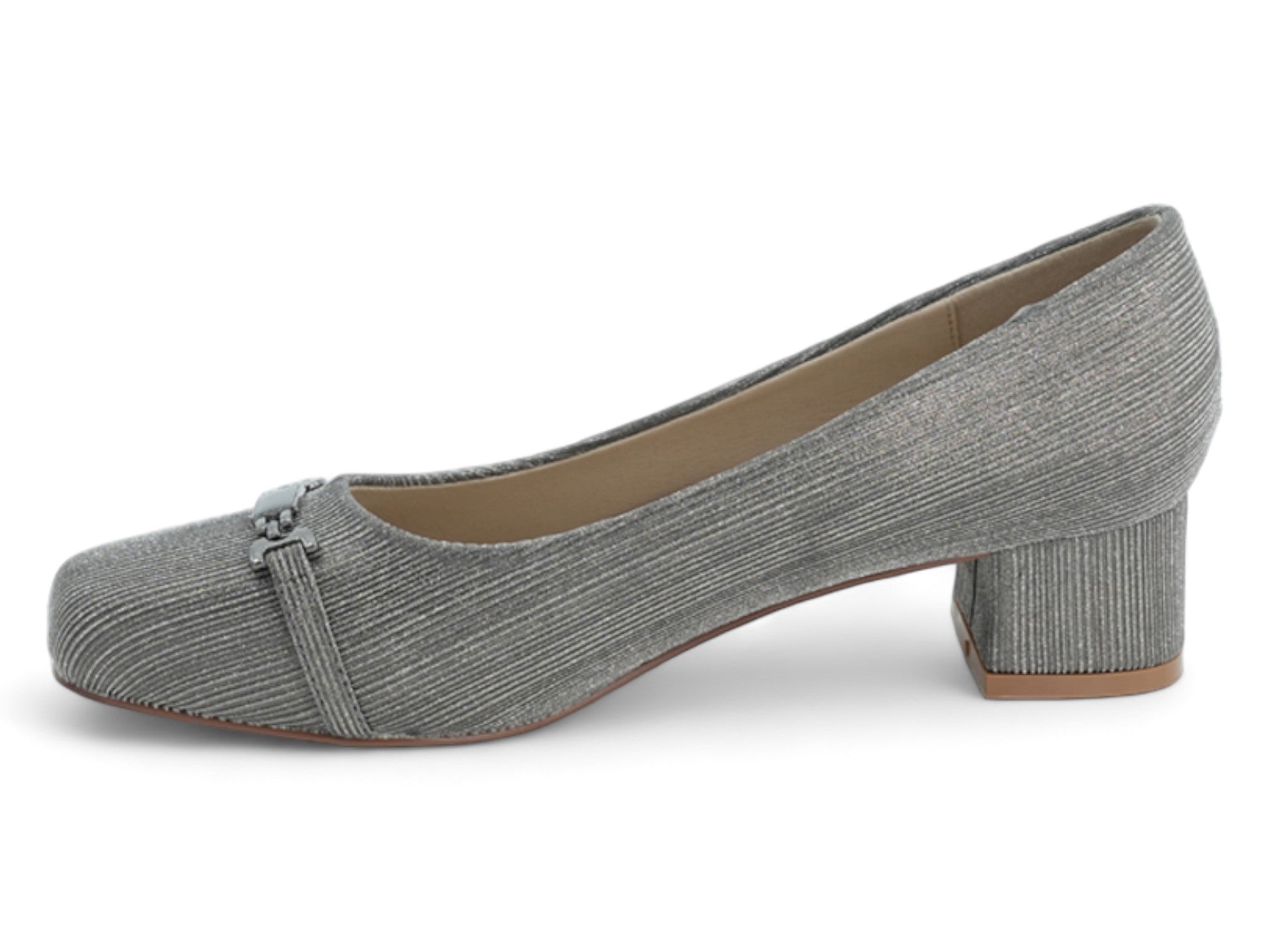 Women's Pewter Evita Wide Width Dress Shoe