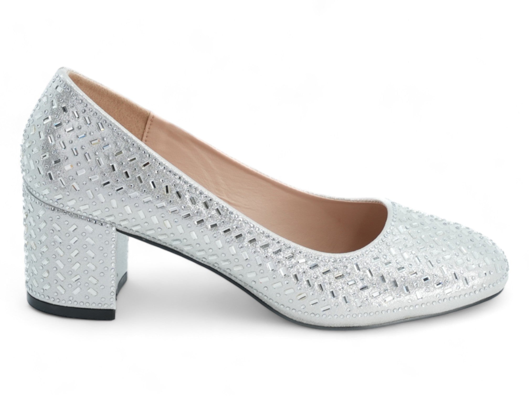 Women's Silver Tammy Wide Width Dress Shoe