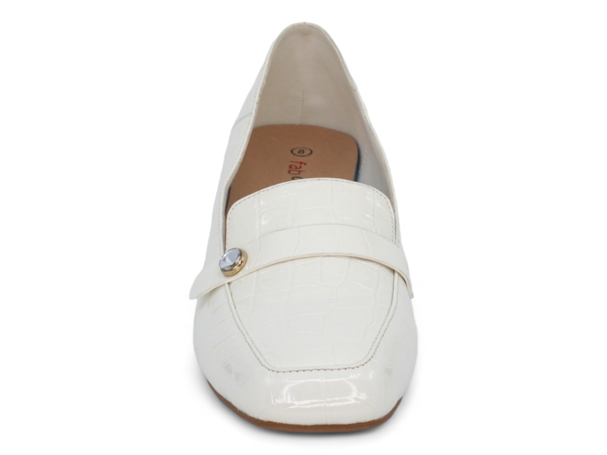 Women's White Alba Wide Width Dress Shoe