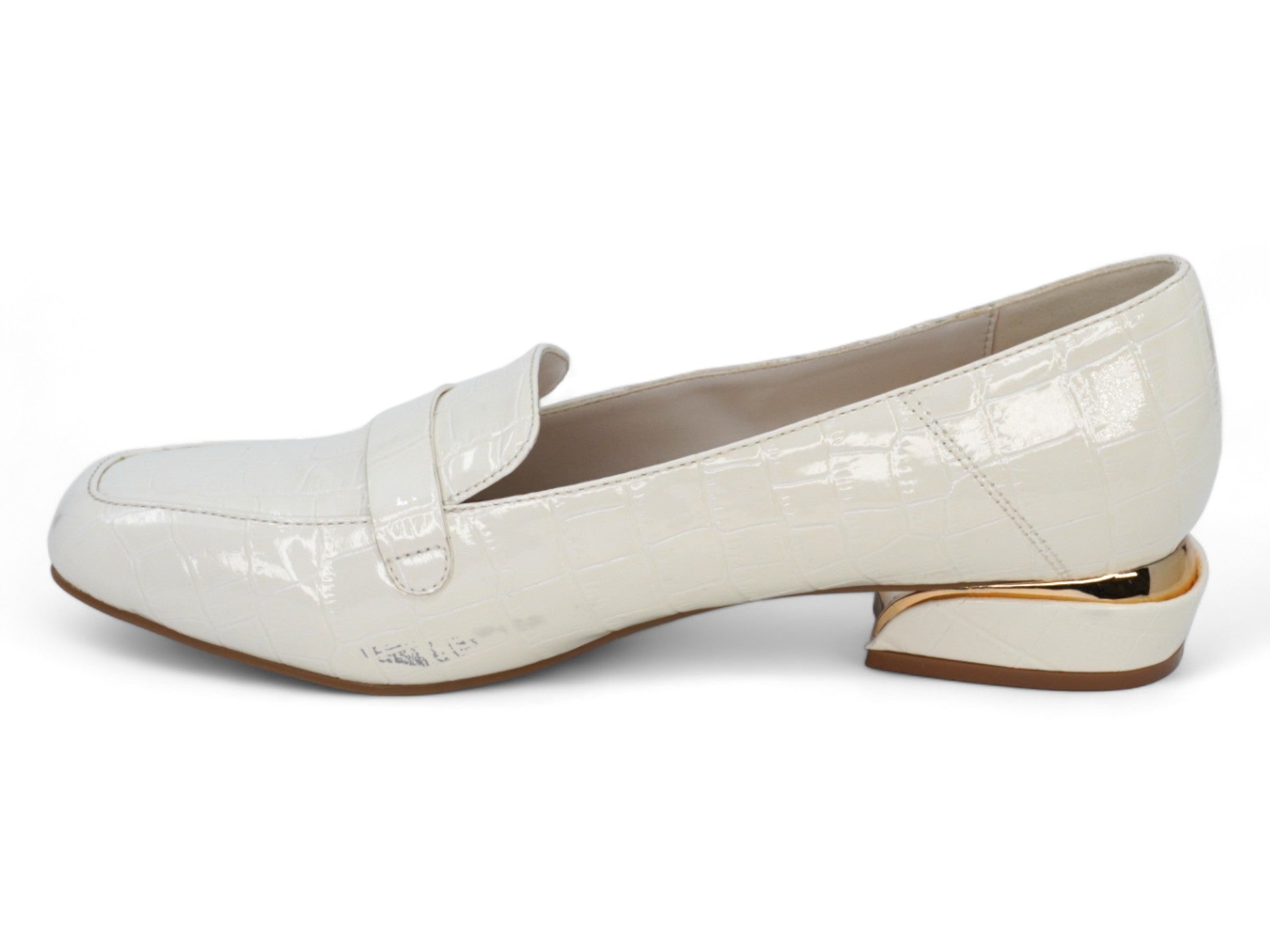 Women's White Alba Wide Width Dress Shoe