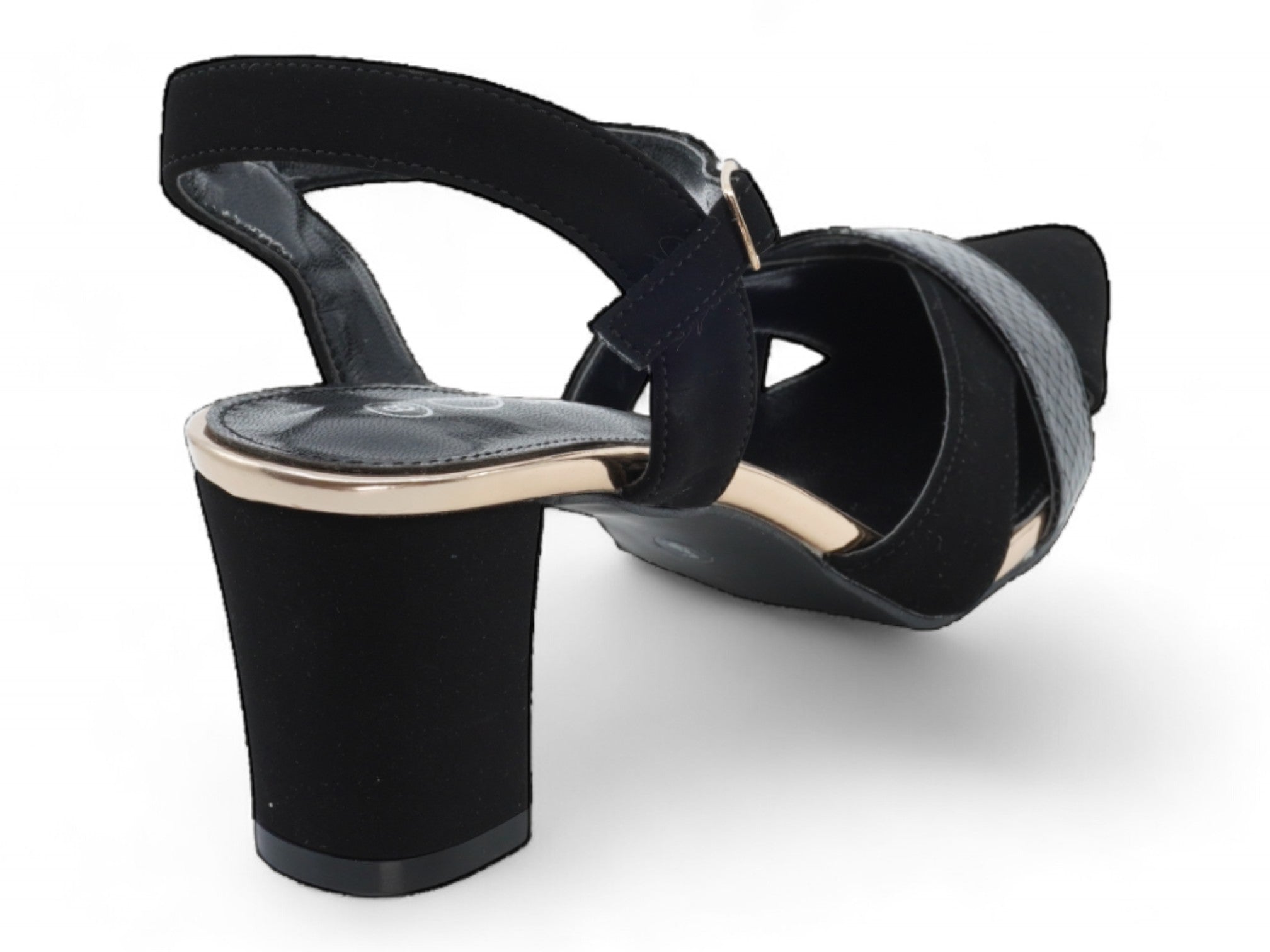 Women's Black Kris Wide Width Heel