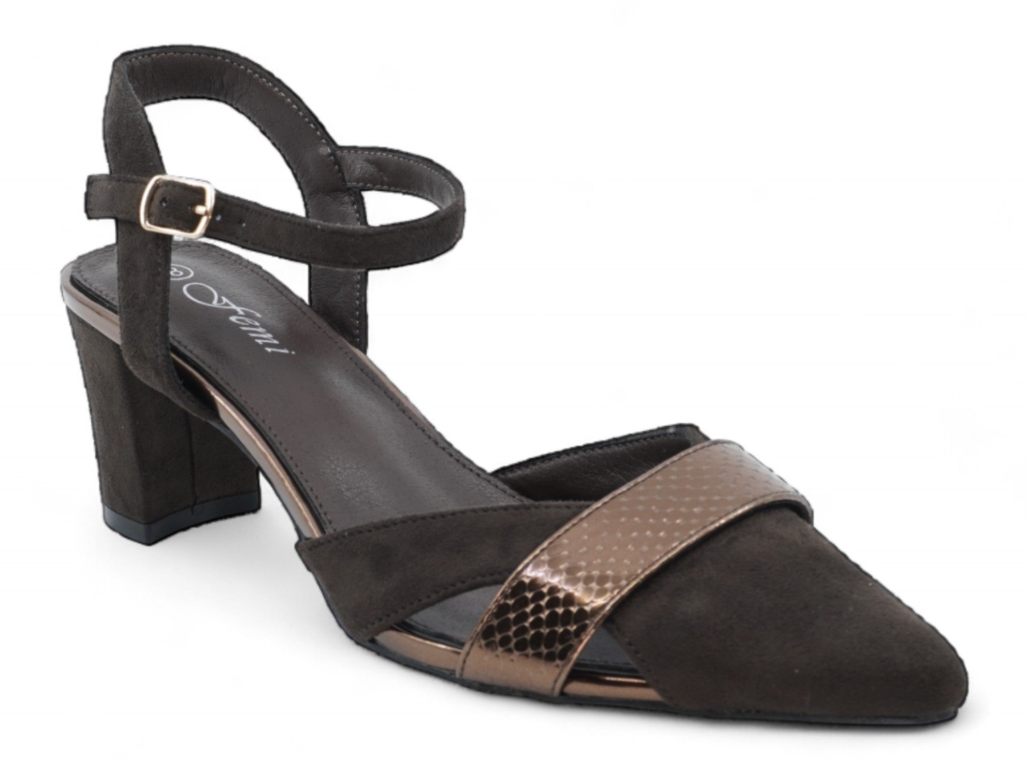Women's Brown Kris Wide Width Heel