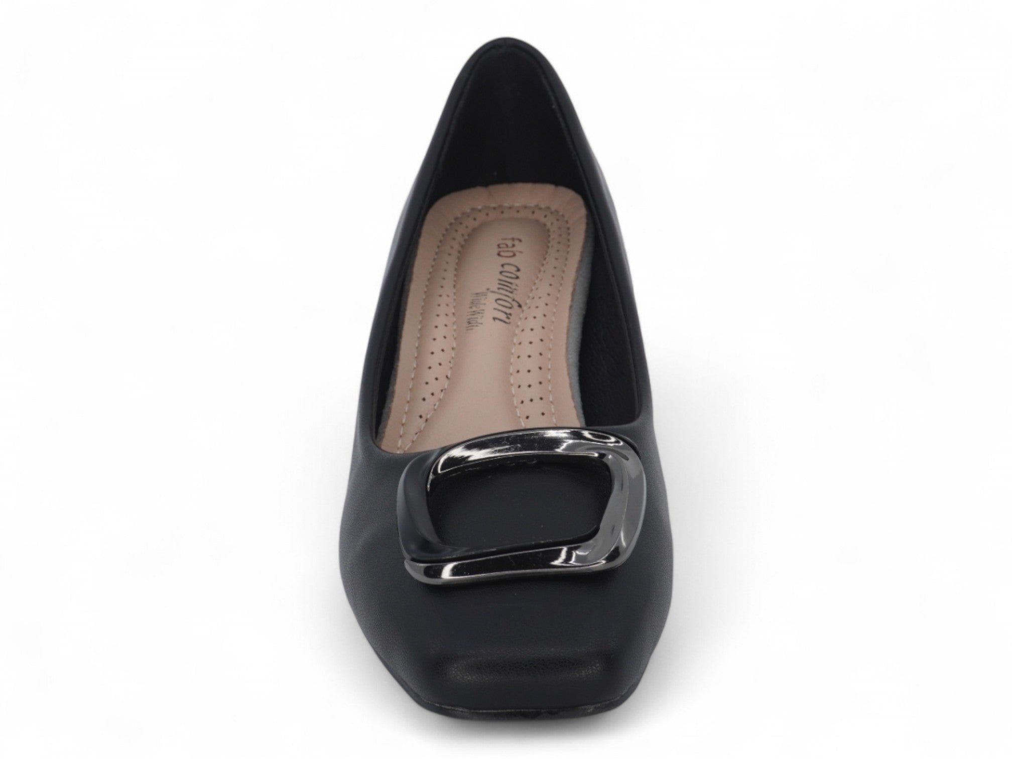 Women's Black Leslie Wide Width Pump