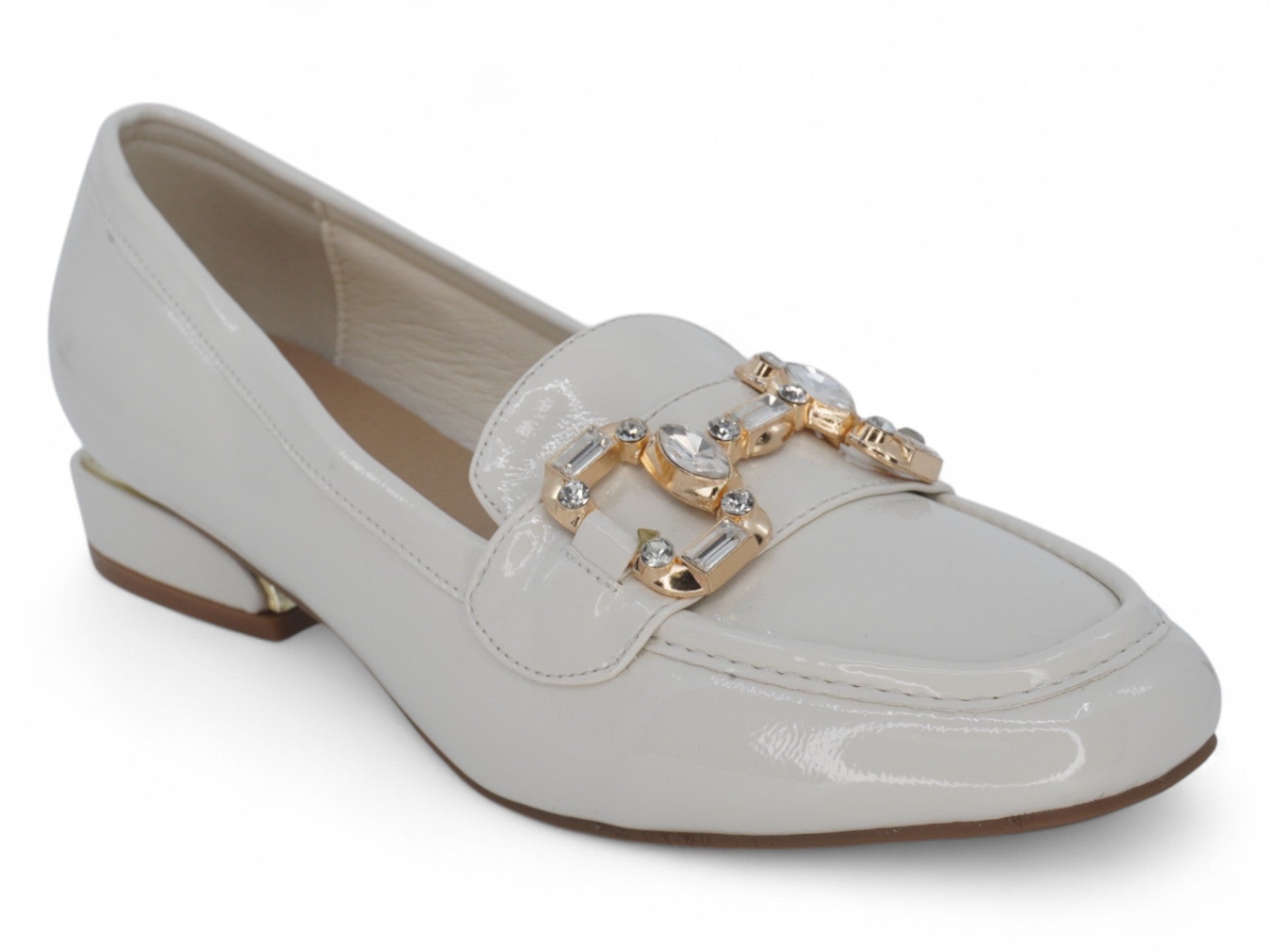 Women's Cream Mercedes Wide Width Dress Shoe