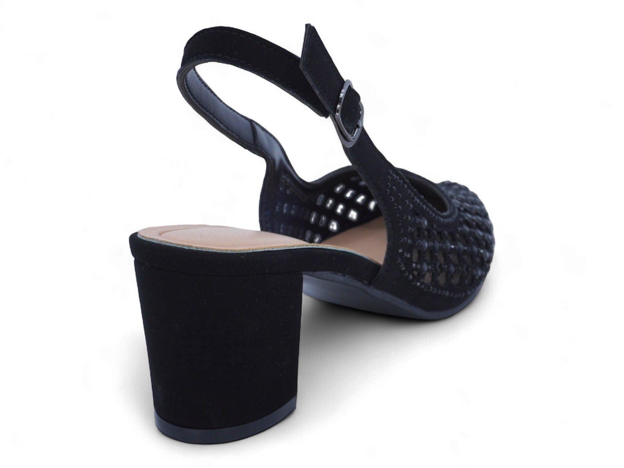 Women's Black Marcella Wide Width Heel