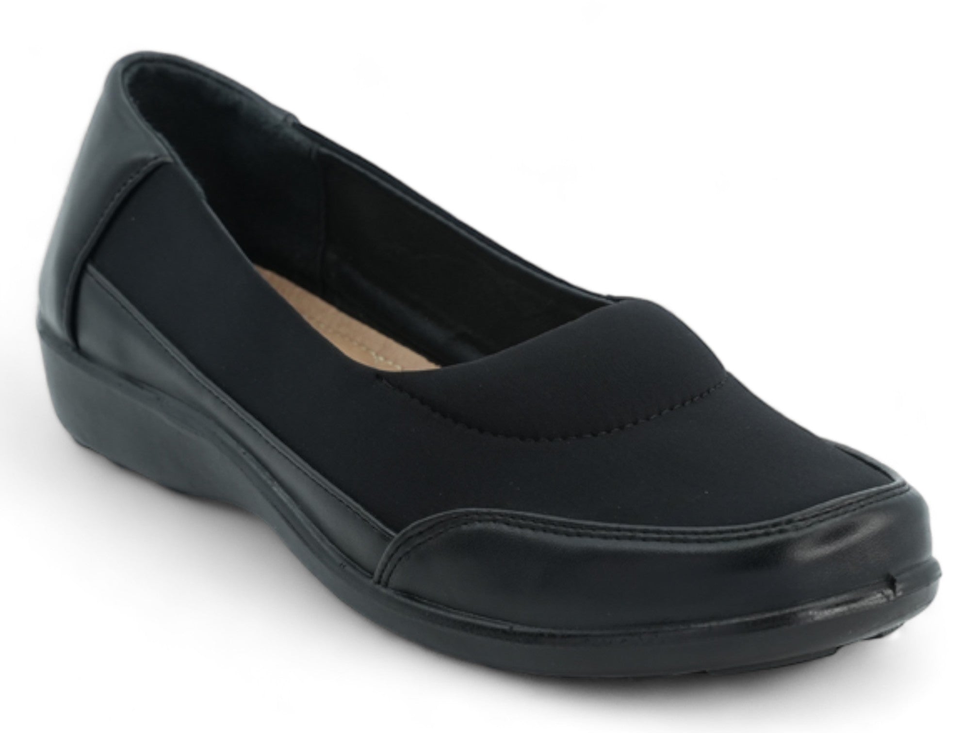 Women's Black Claudia Wide Width Slip On
