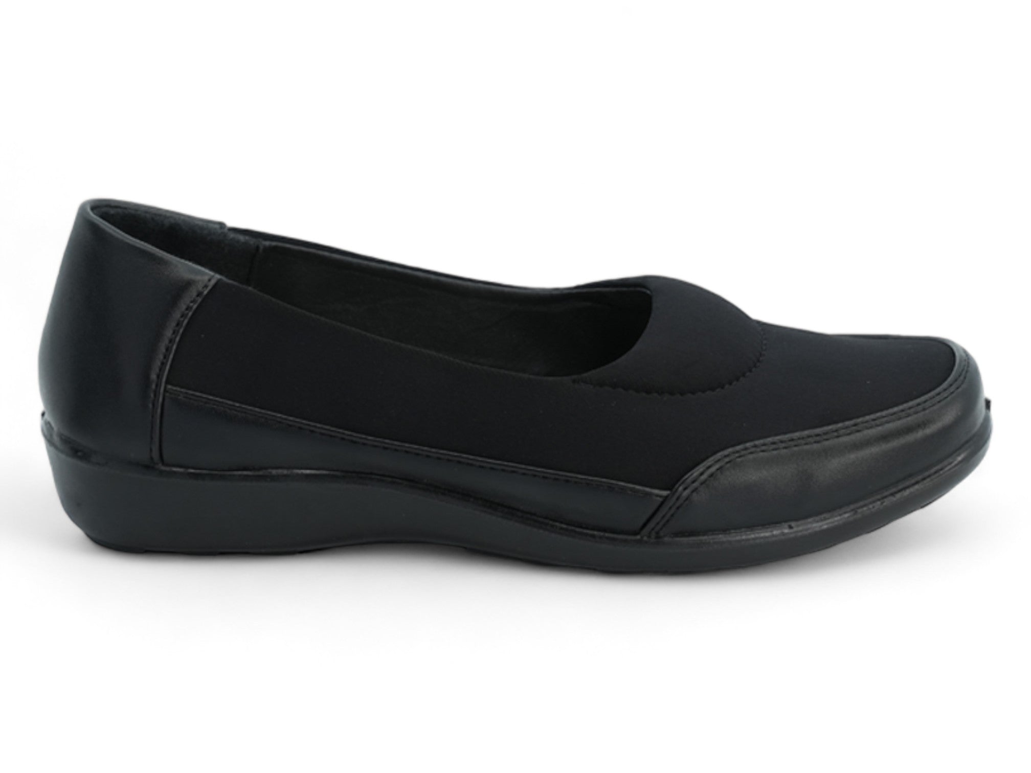 Women's Black Claudia Wide Width Slip On