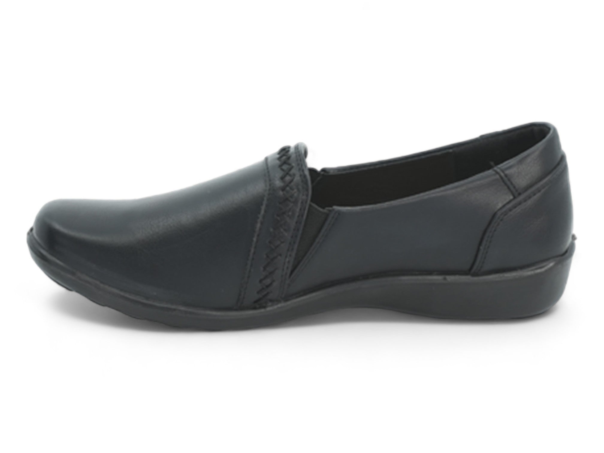 Women's Black Janelle Wide Width Slip-On