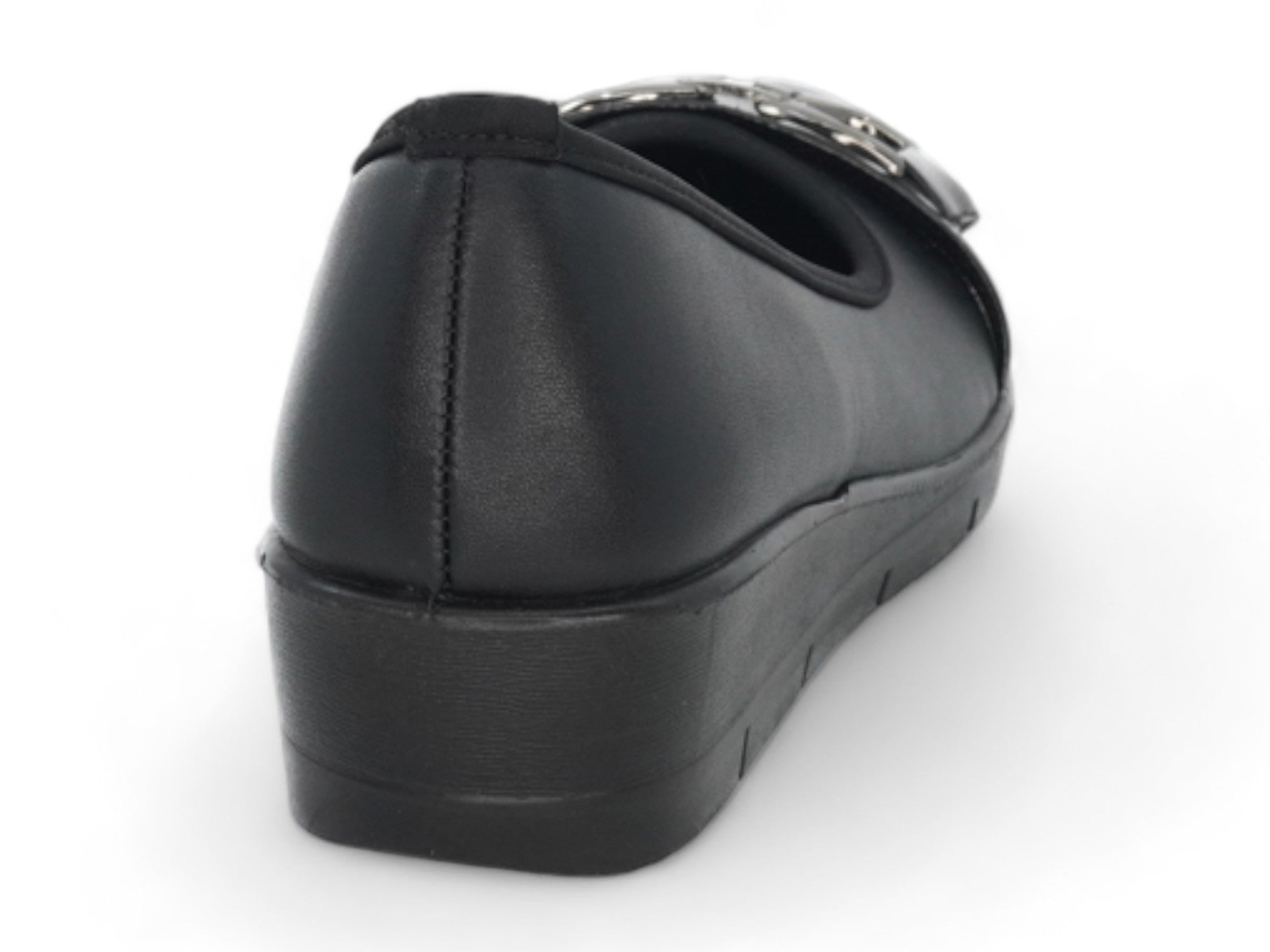 Women's Black Raya Wide Width Comfort Wedge