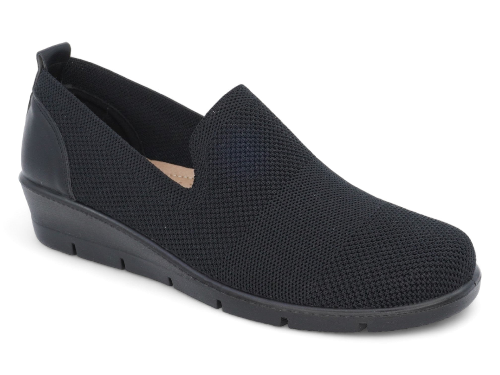 Women's Black Milan Wide Width Slip On