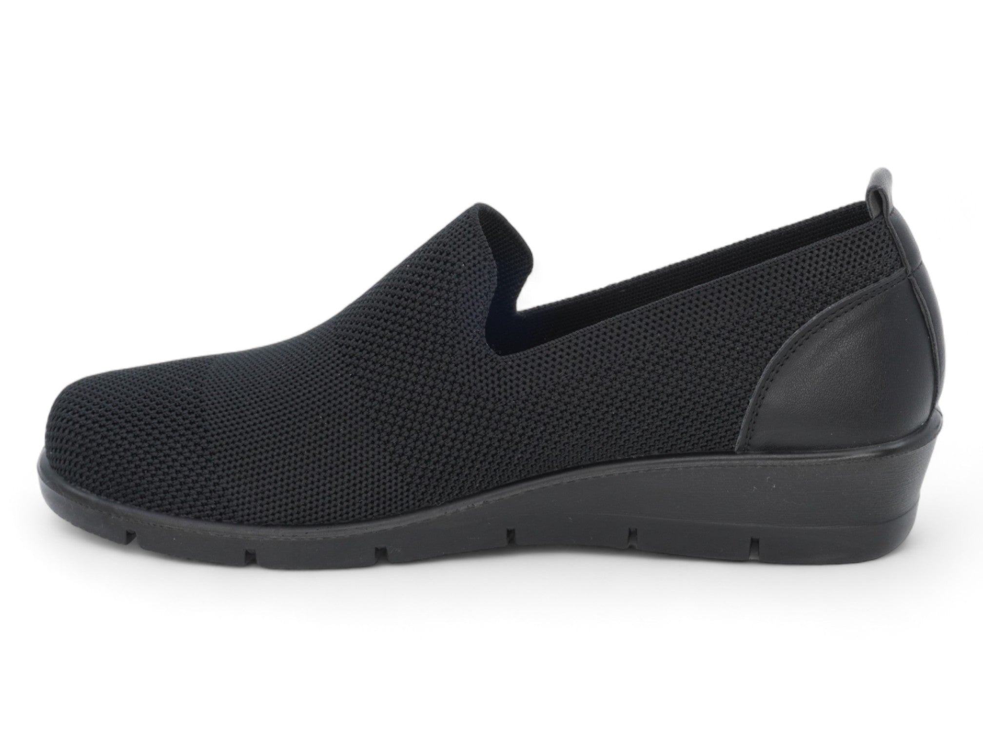 Women's Black Milan Wide Width Slip On
