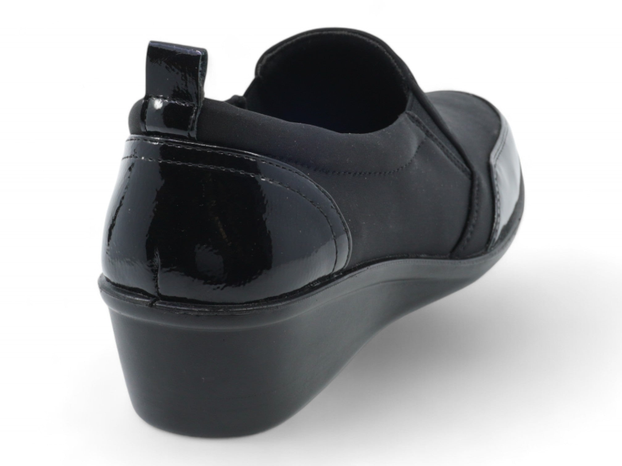 Women's Black Nylon Comfort Shoe