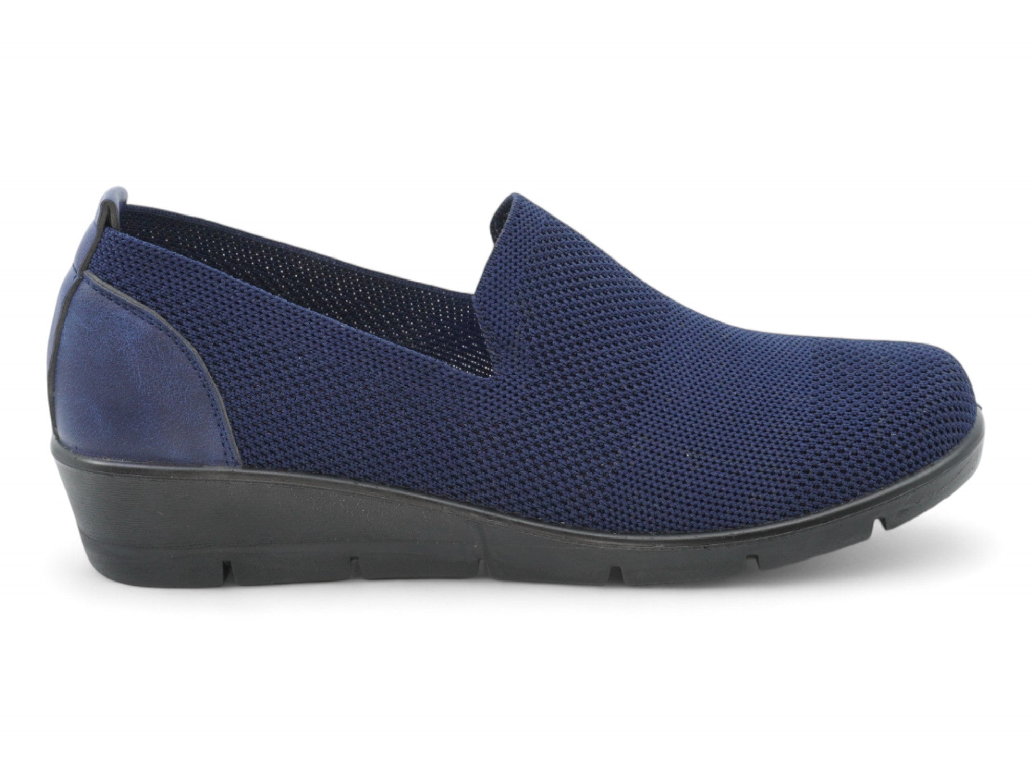 Women's Navy Milan Wide Width Step-In