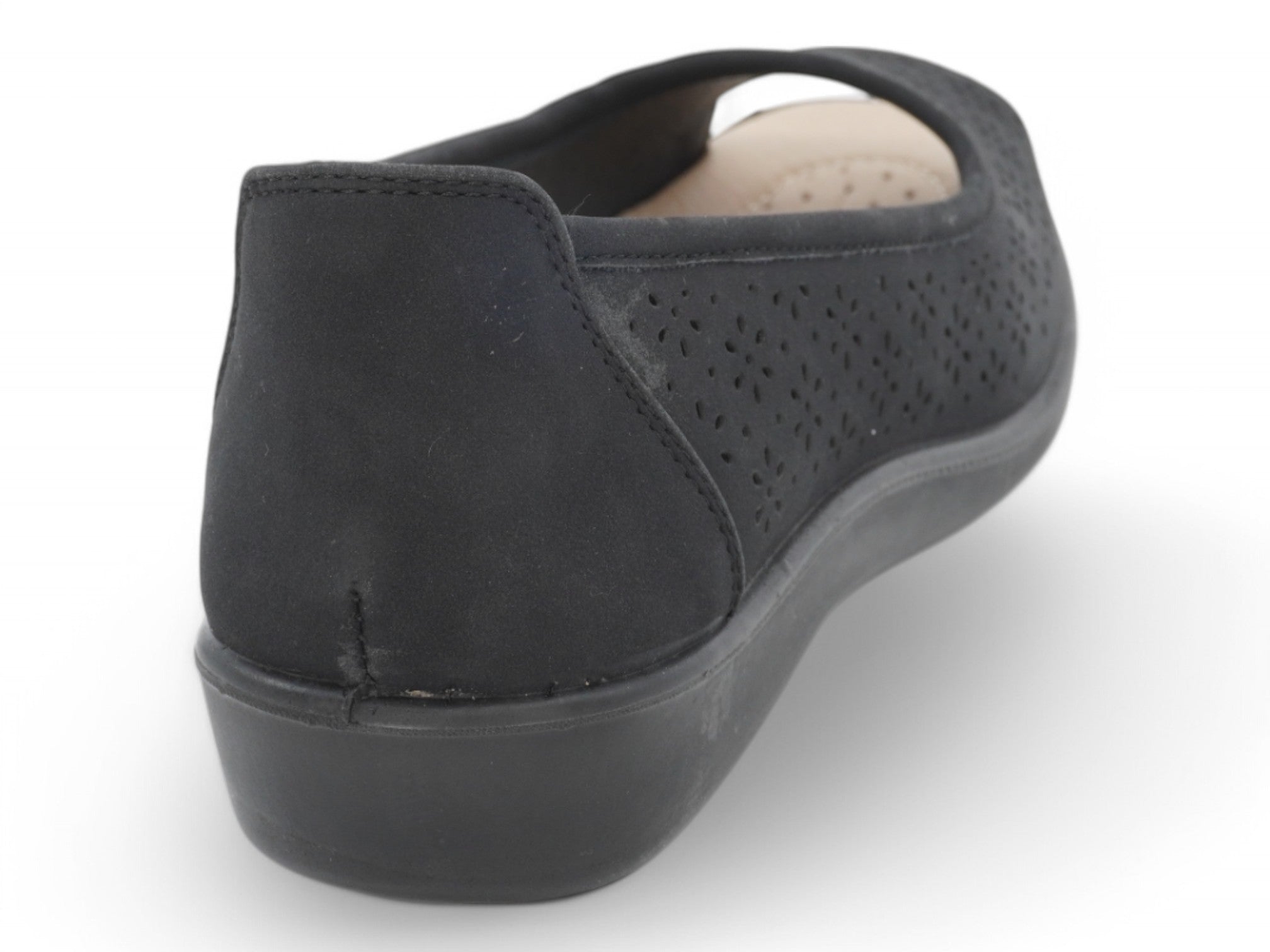 Women's Black Quin Wide Width Comfort Shoe