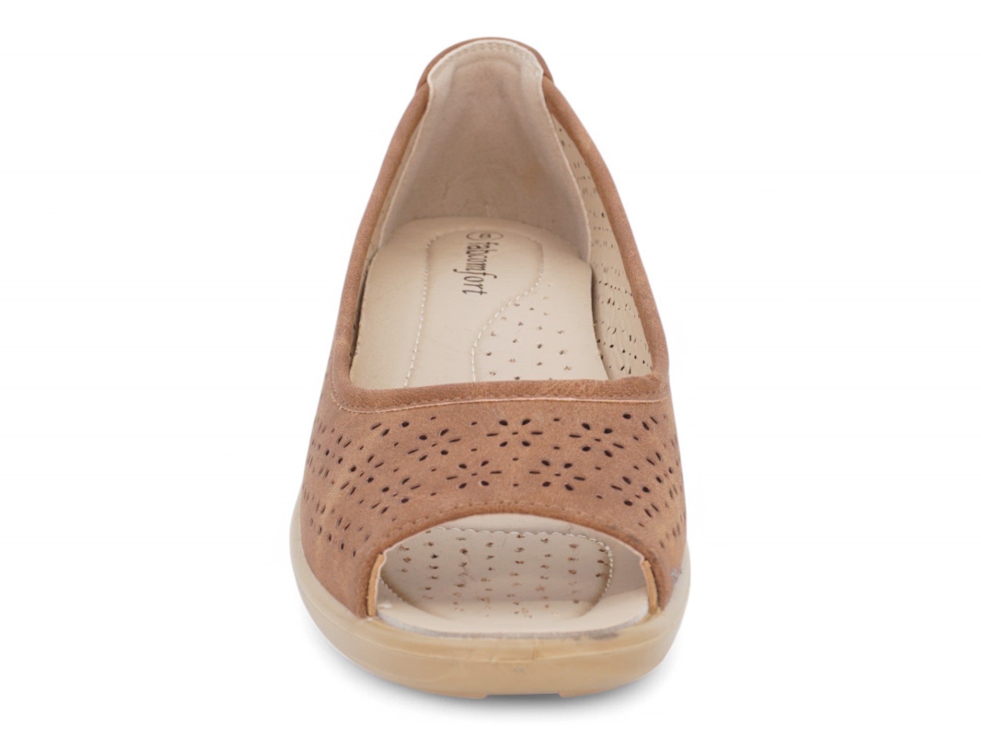 Women's Tan Quin Wide Width Comfort Shoe