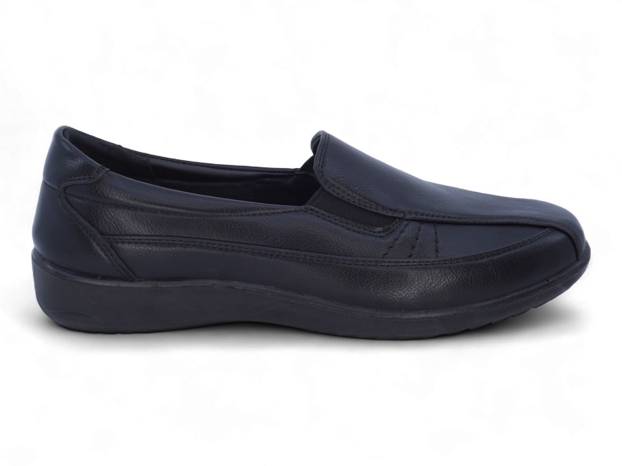 Women's Black Casual Wide Width Comfort Shoe