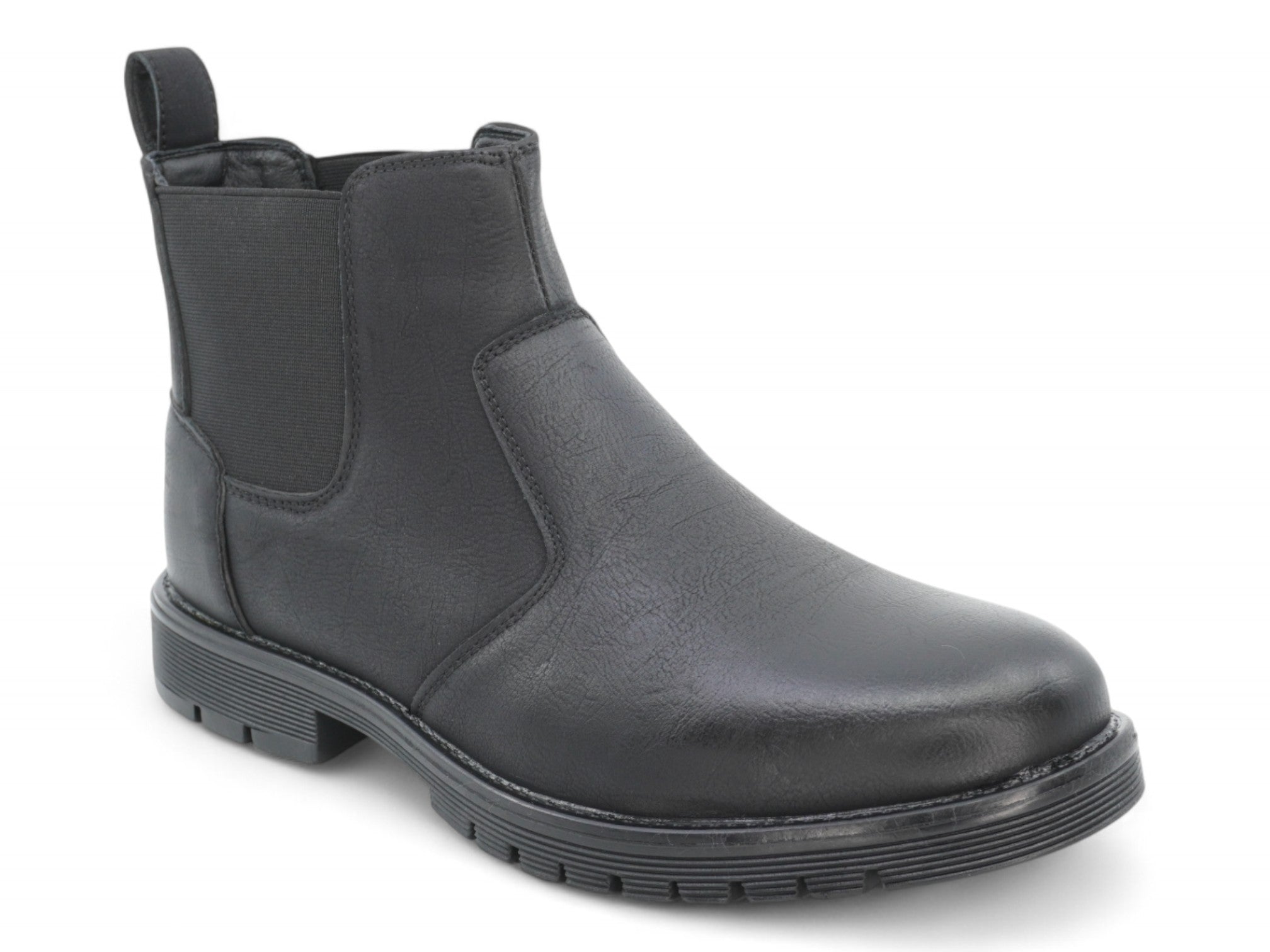 Men's Black Casual Slip-On Boot